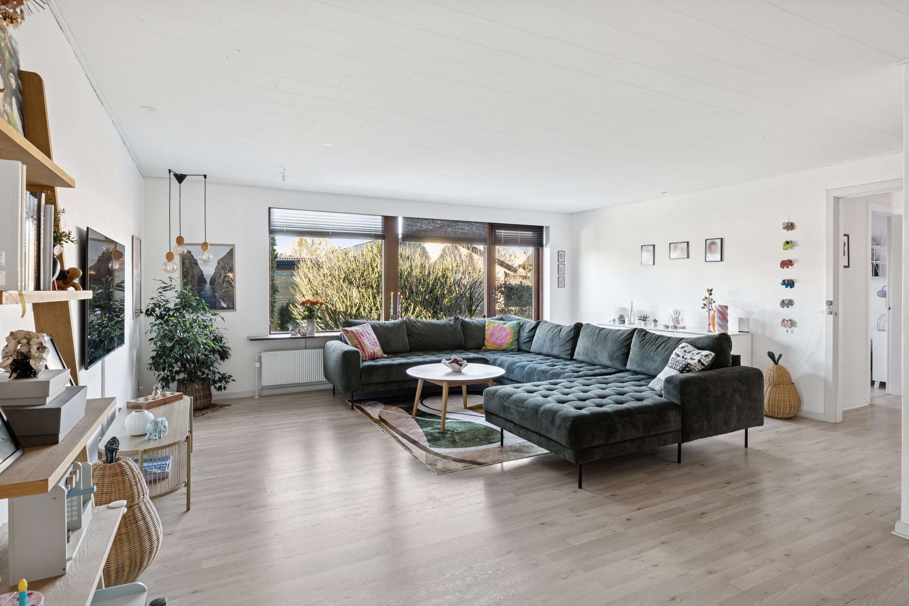 Fremhævet stue billede i fuldskærmstilstand. Billede af Hindbærvej 19, 8800 Viborg