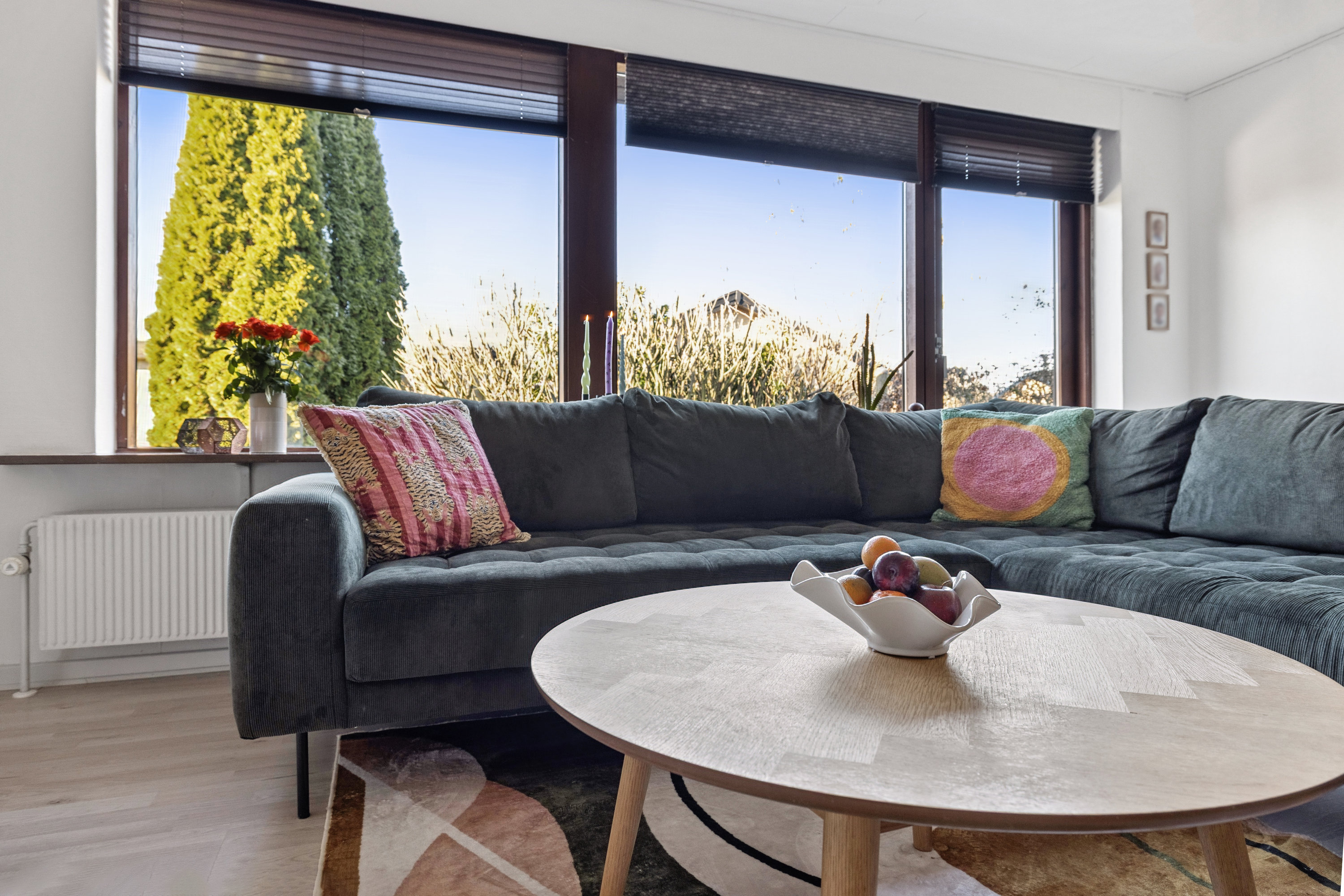 Fremhævet stue billede i fuldskærmstilstand. Billede af Hindbærvej 19, 8800 Viborg