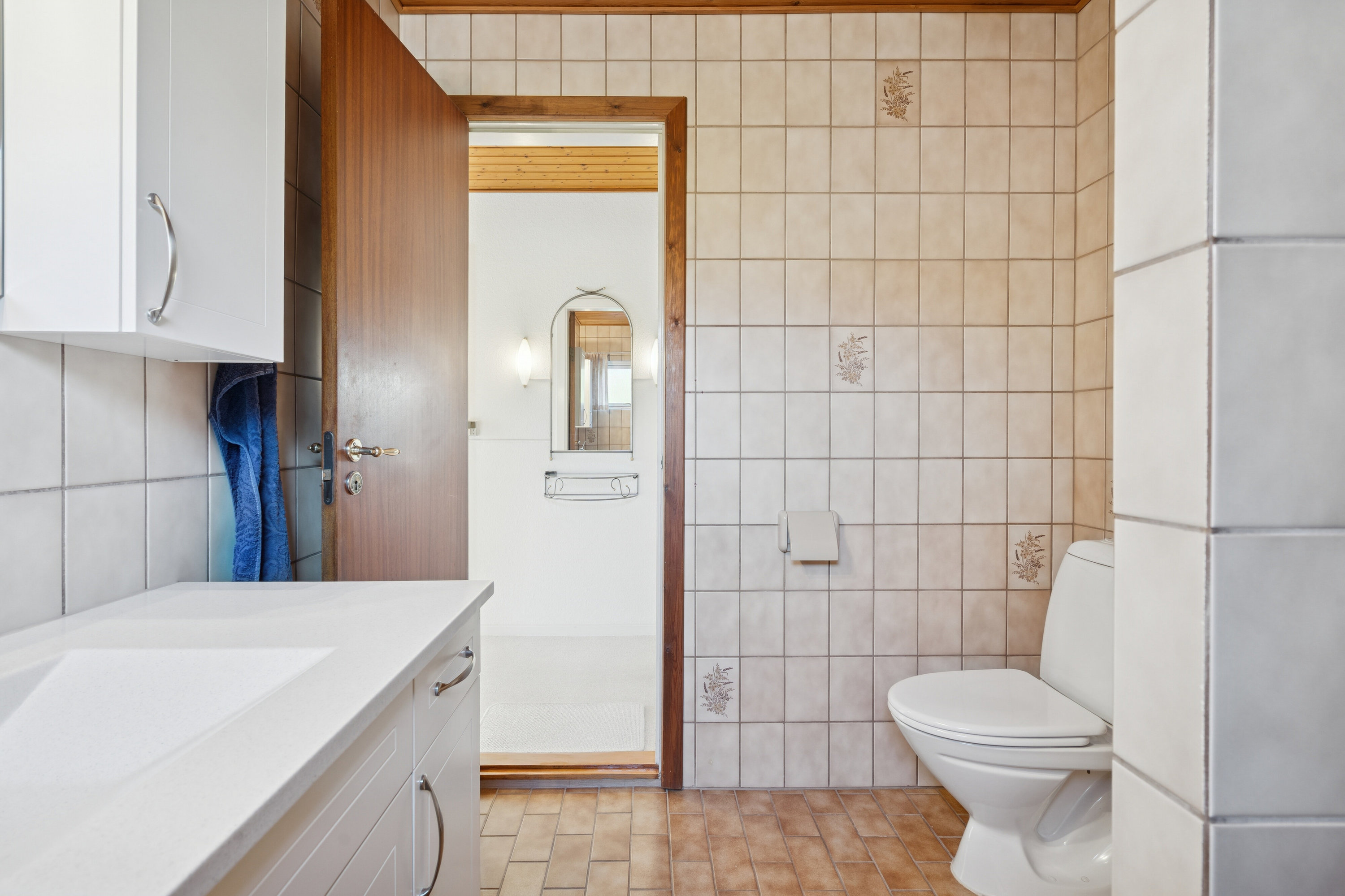 Fremhævet badeværelse billede i fuldskærmstilstand. Billede af Duevej 4, 4640 Faxe