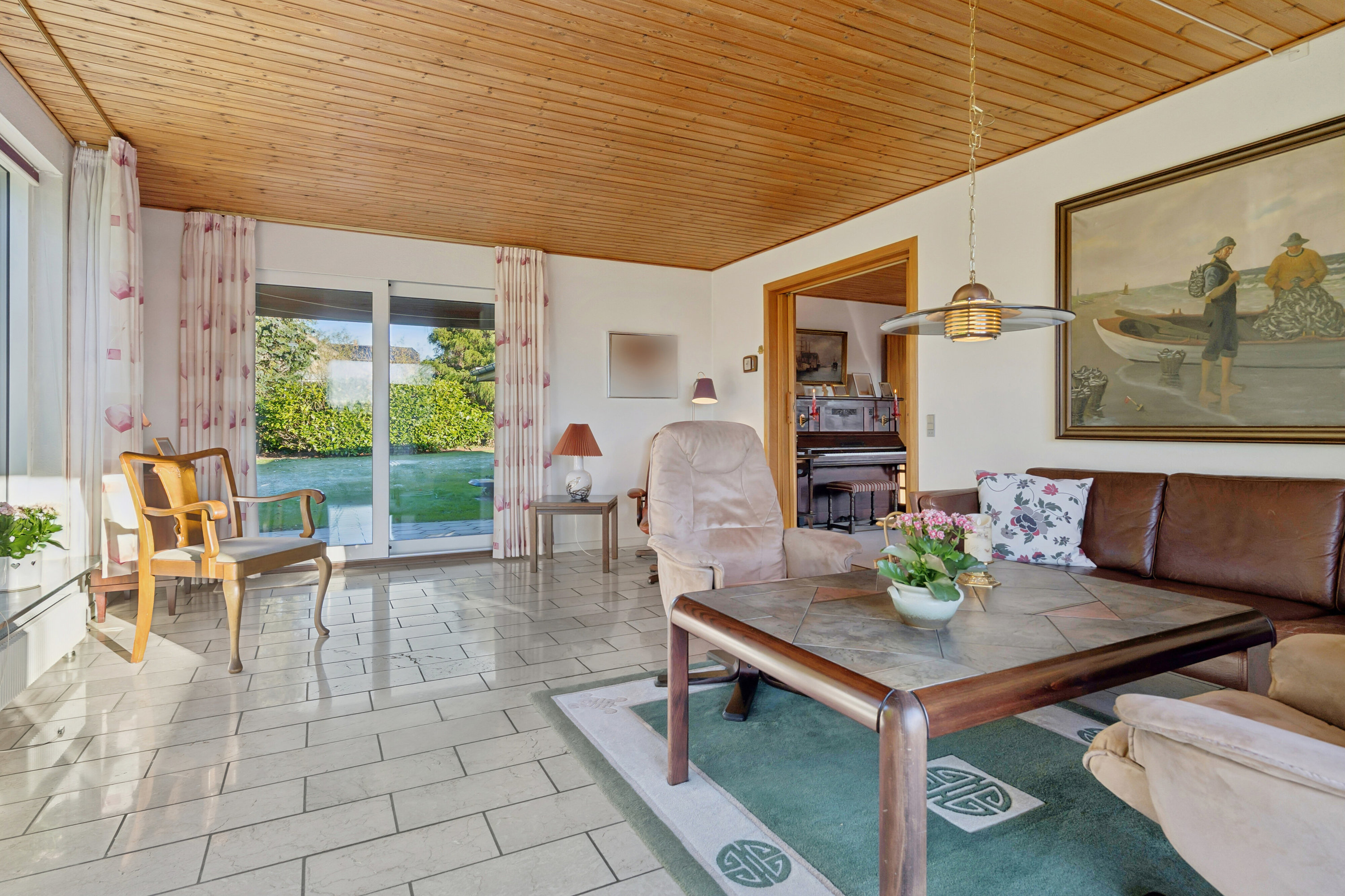 Fremhævet stue billede i fuldskærmstilstand. Billede af Duevej 4, 4640 Faxe