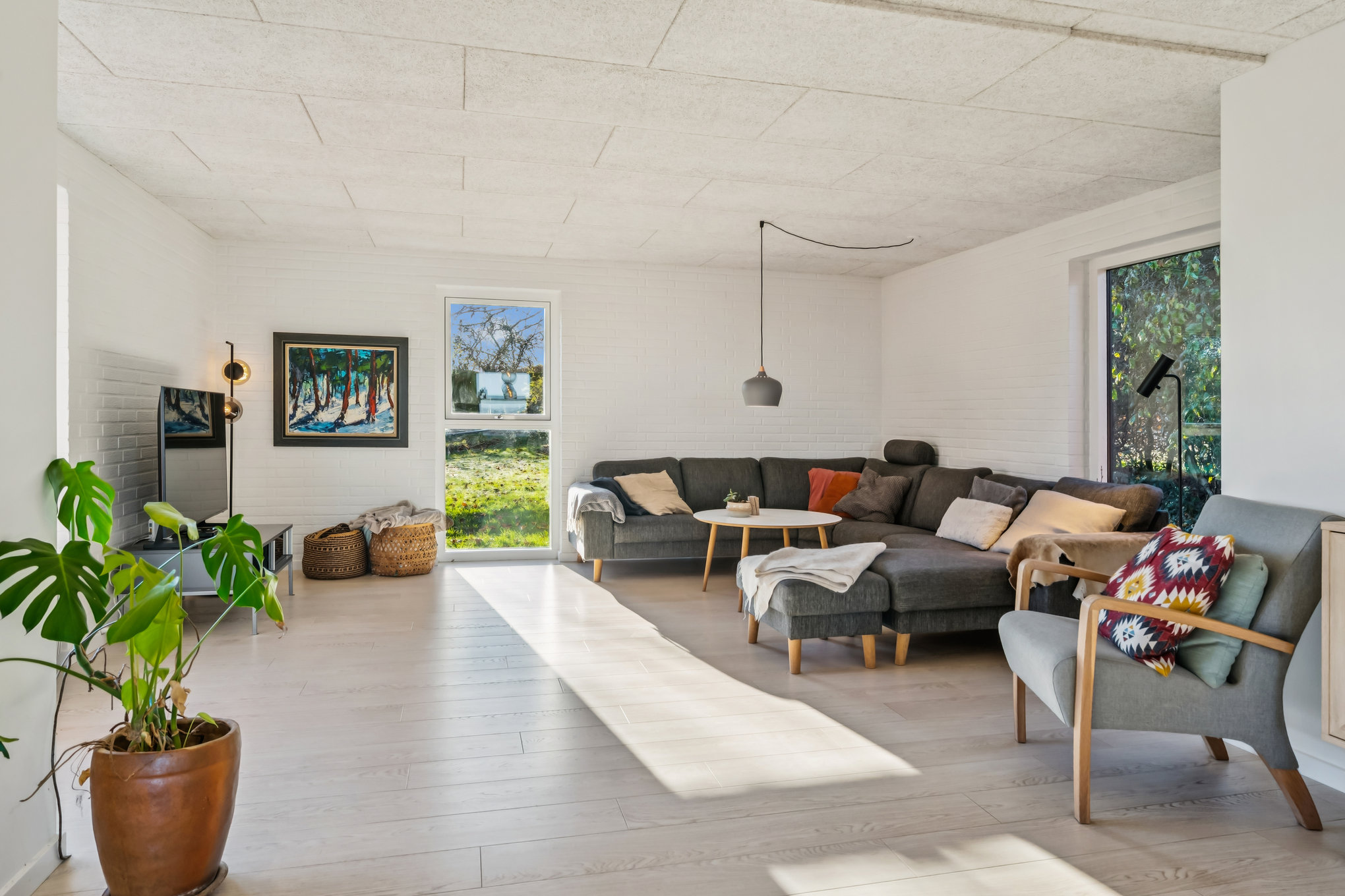 Fremhævet stue billede i fuldskærmstilstand. Billede af Højvangen 7, Assentoft, 8960 Randers SØ