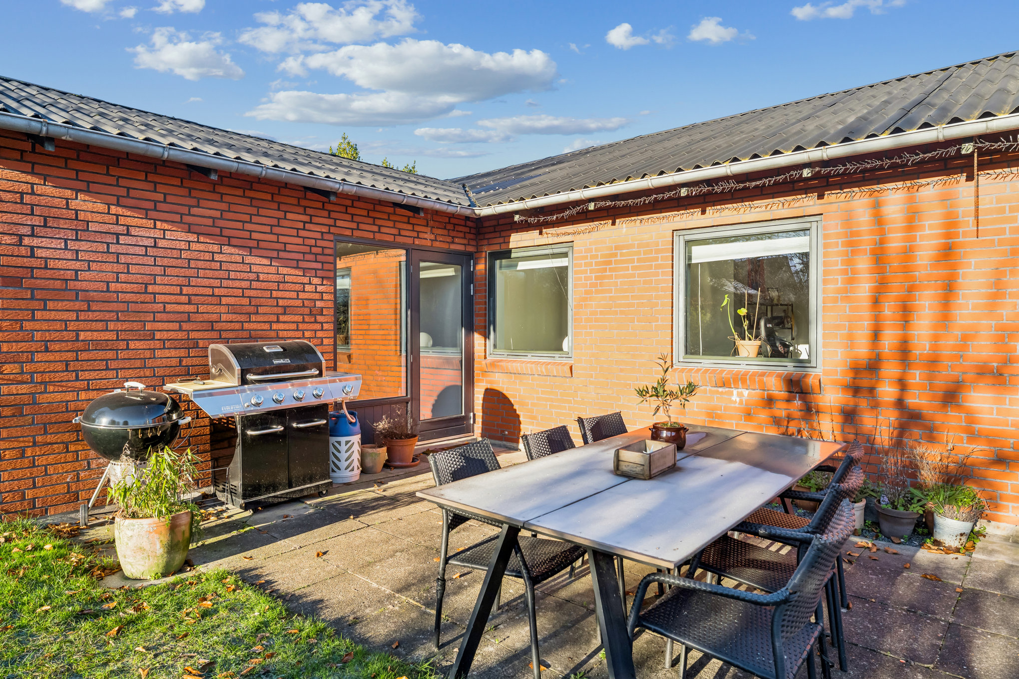 Fremhævet terrasse billede i fuldskærmstilstand. Billede af Højvangen 7, Assentoft, 8960 Randers SØ