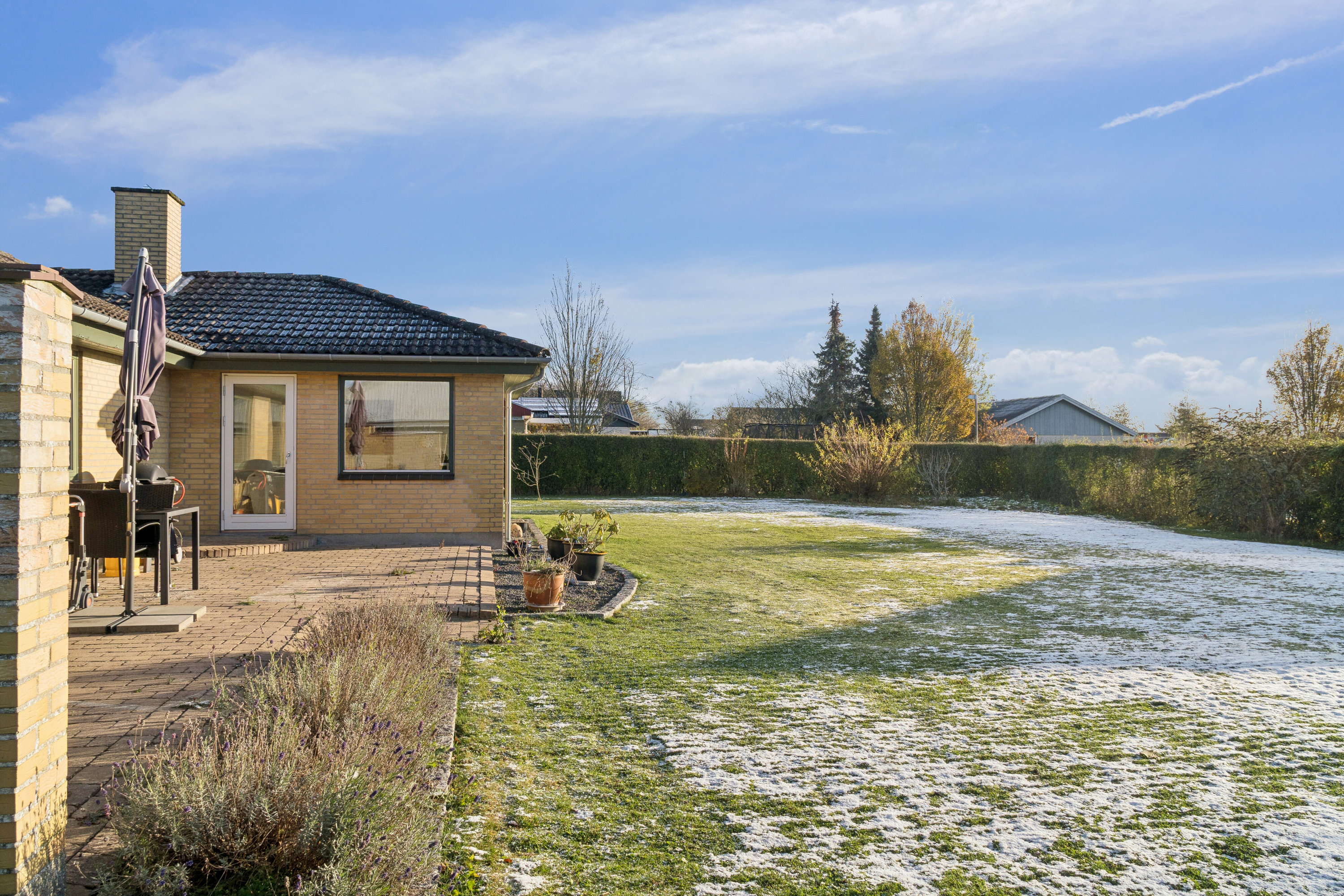 Fremhævet set fra haven billede i fuldskærmstilstand. Billede af Lærkevej 9, 4250 Fuglebjerg