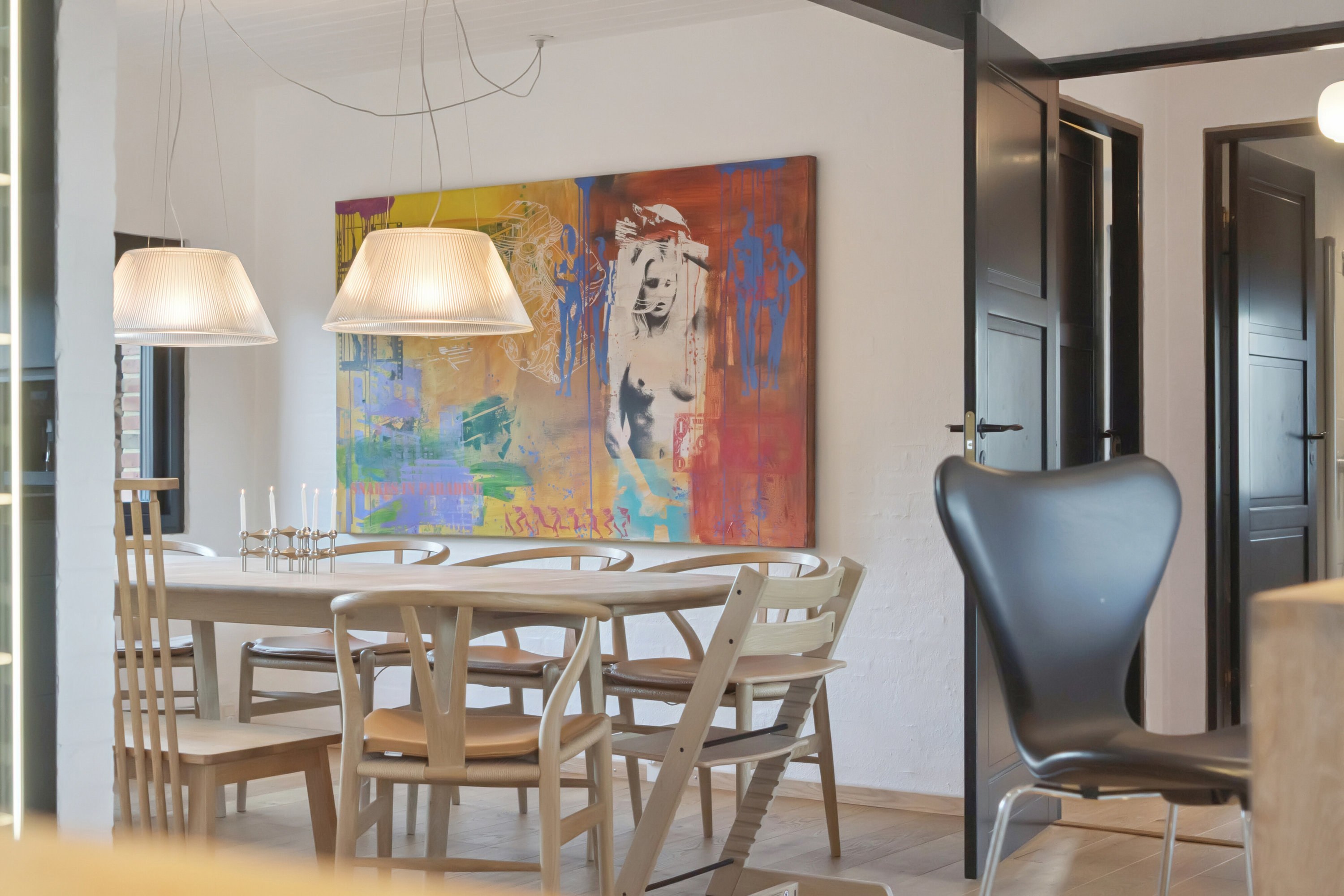 Fremhævet spisestue billede i fuldskærmstilstand. Billede af Figenvej 109, 4700 Næstved