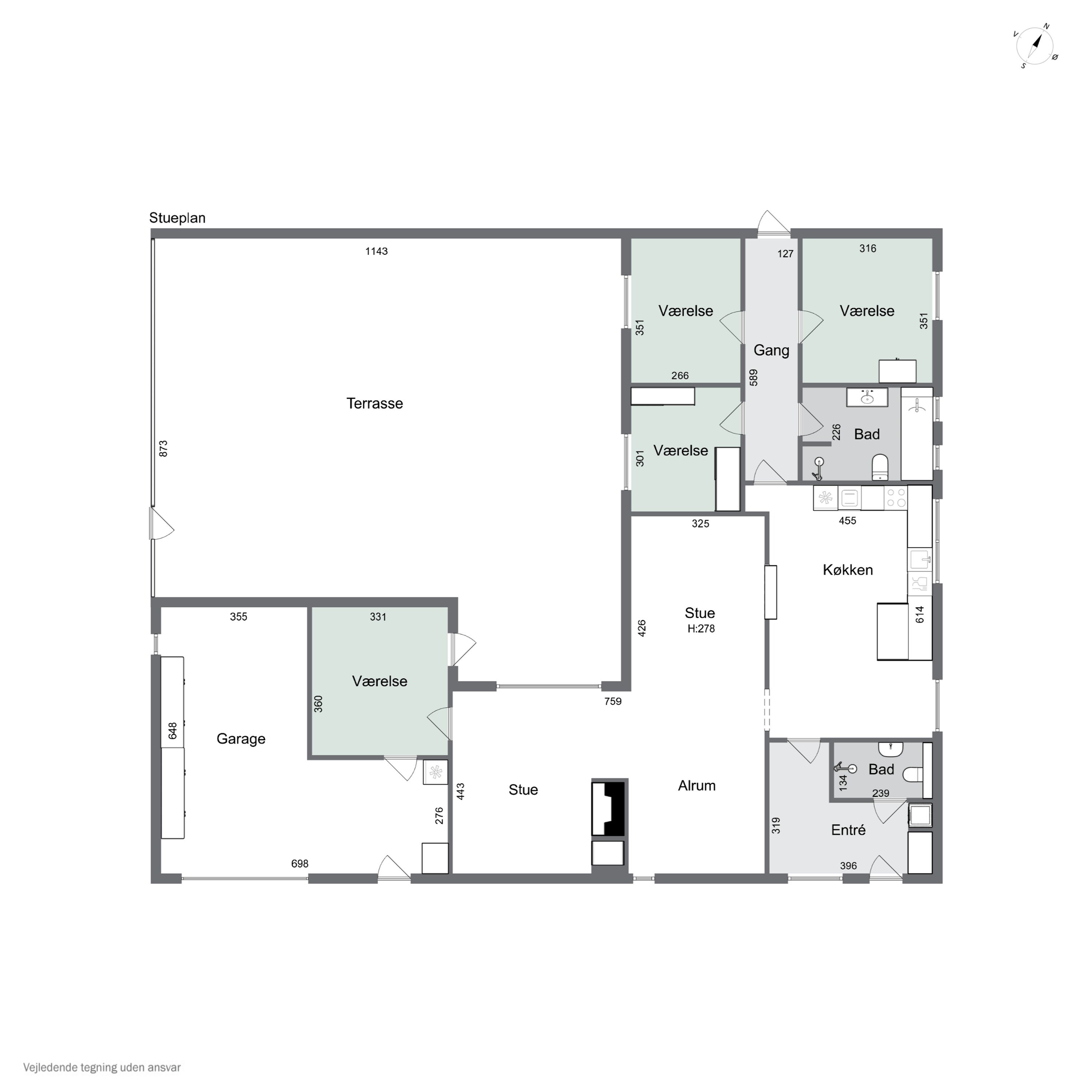 Plantegninger billede af Fasanvej 22, 5540 Ullerslev