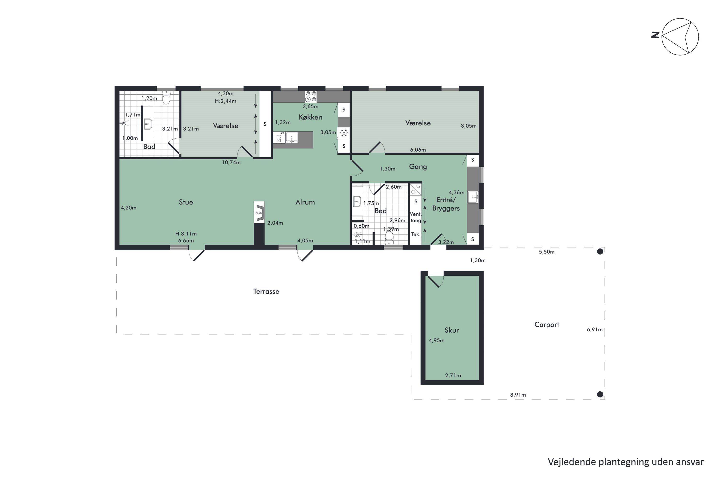 Plantegninger billede af Kiplings Alle 22, 9260 Gistrup