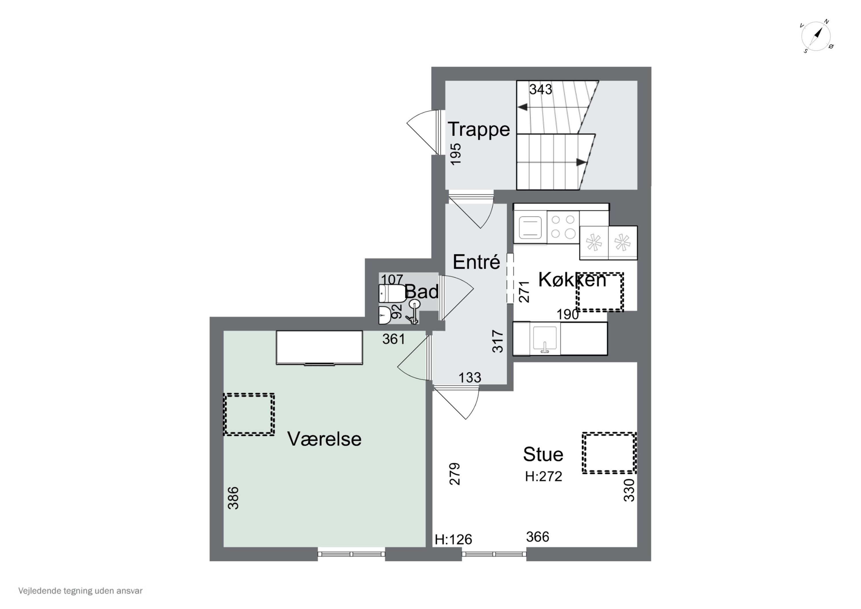 Plantegninger billede af Gammel Køge Landevej 513, 1. tv., 2650 Hvidovre