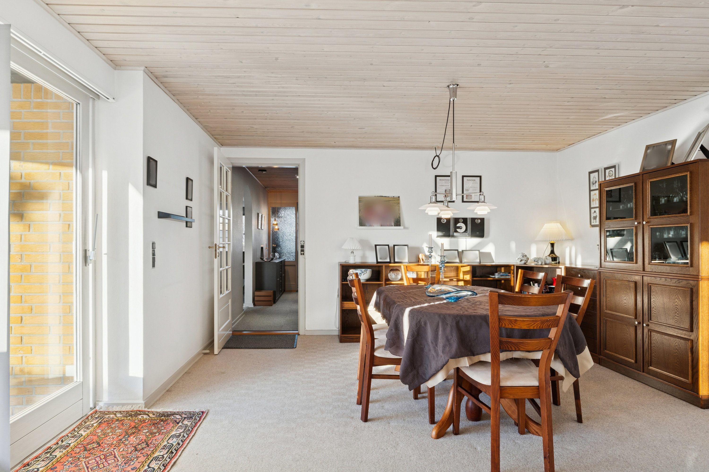 Fremhævet spisestue billede i fuldskærmstilstand. Billede af Ædelgranen 12, 8620 Kjellerup