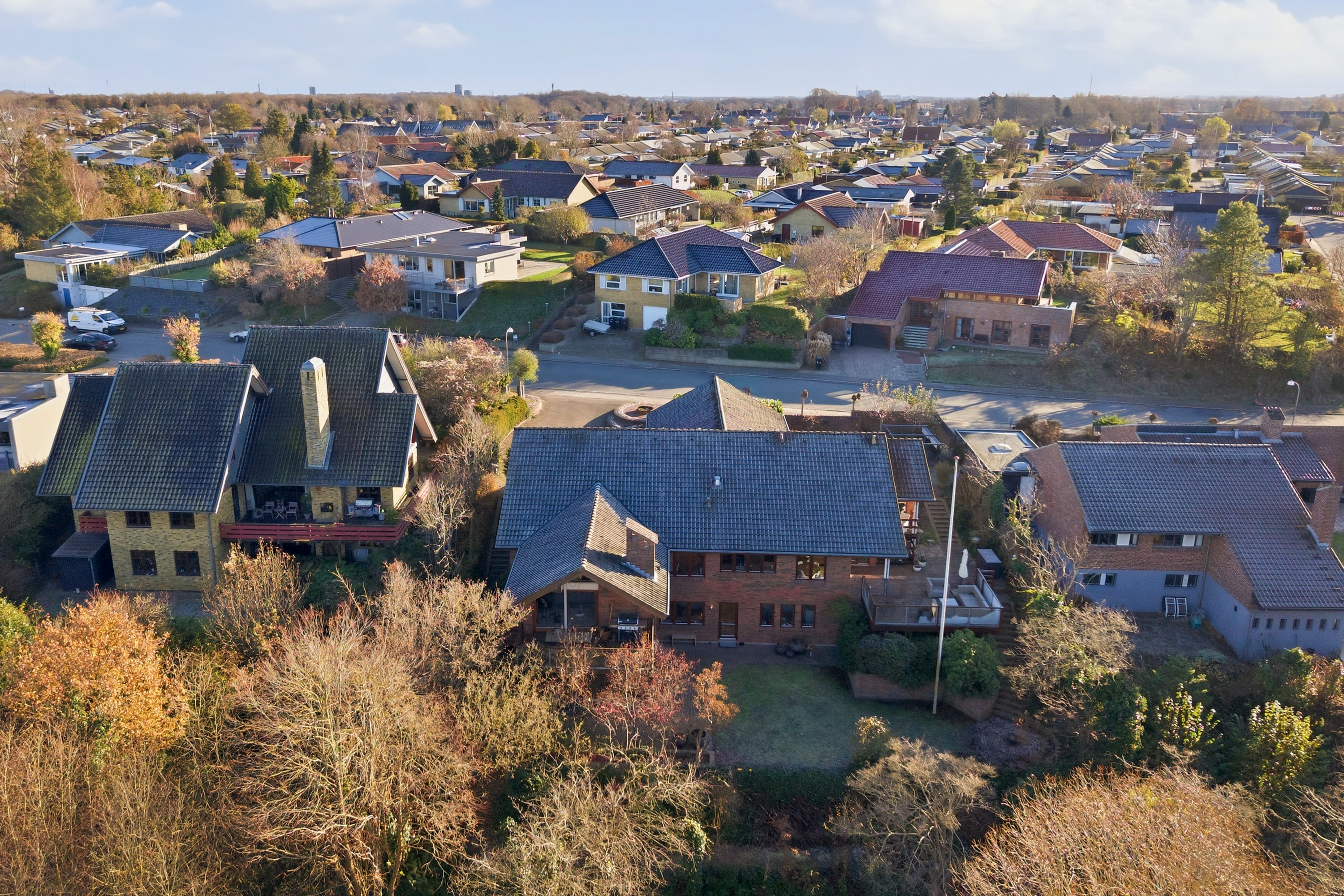 Fremhævet luftfoto billede i fuldskærmstilstand. Billede af Rypebakken 32, Snestrup, 5210 Odense NV