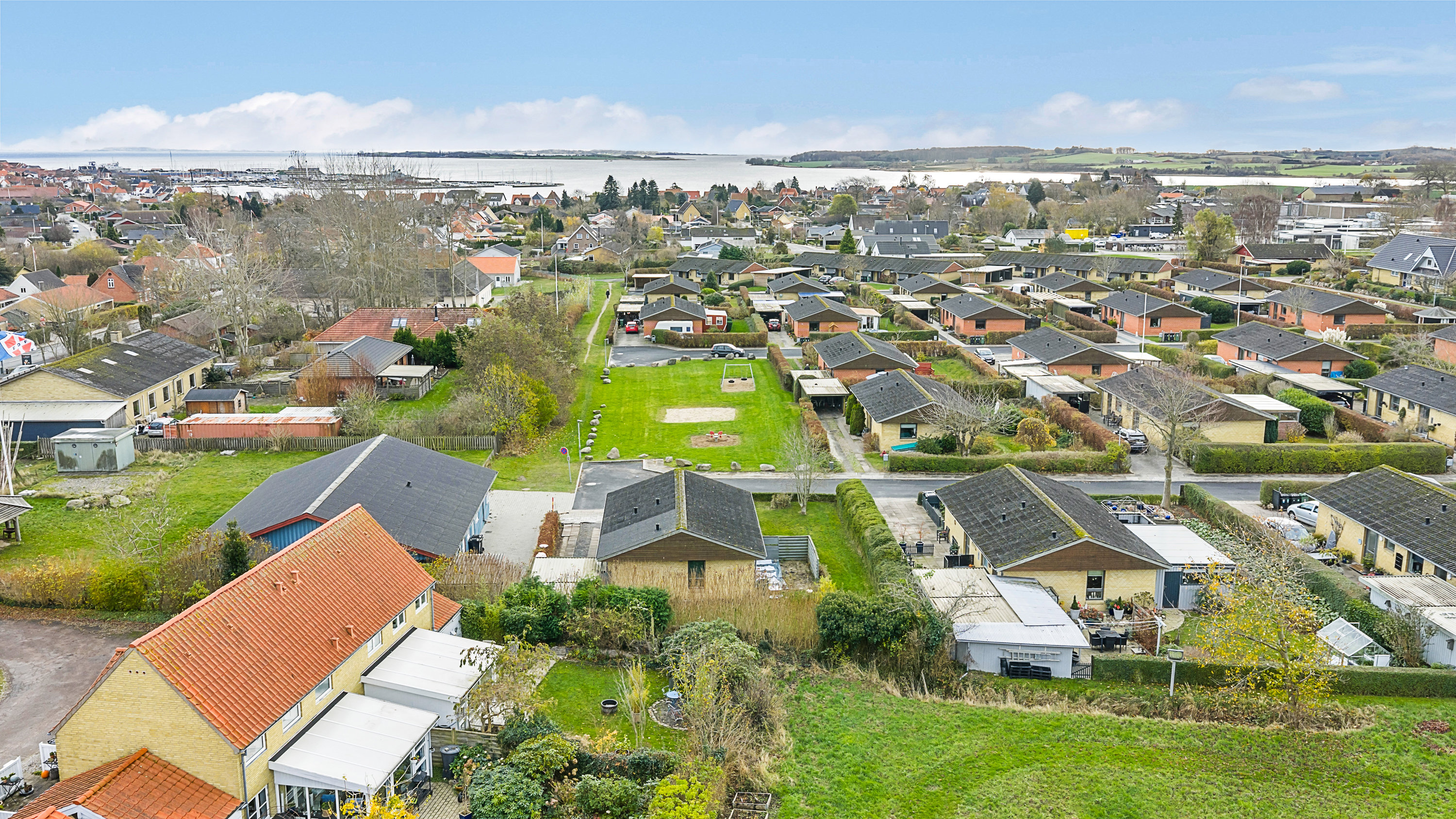 Fremhævet luftfoto billede i fuldskærmstilstand. Billede af Assensvej 93C, 5600 Faaborg