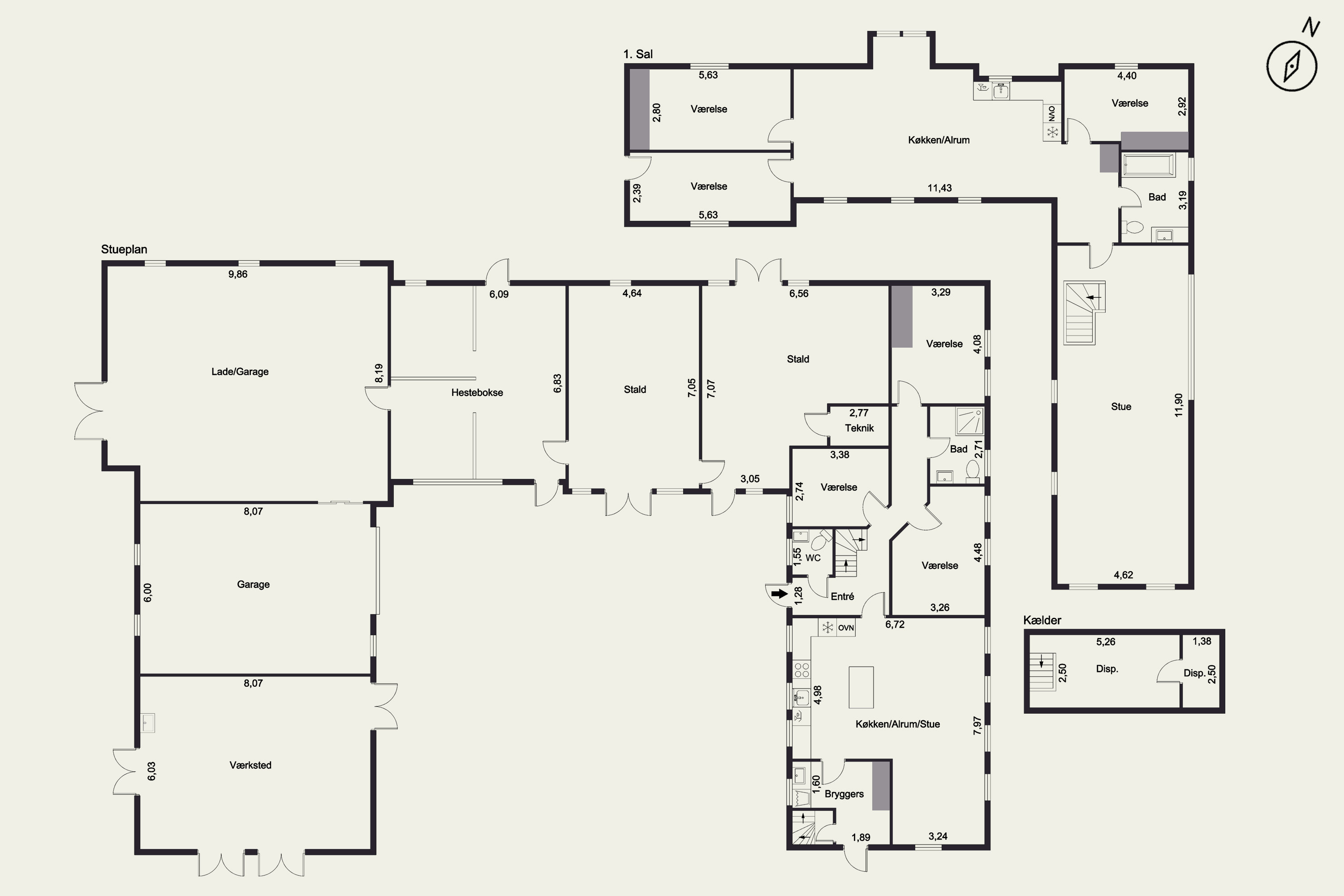 Plantegninger billede af Dyreborgskovvej 2, Dyreborg, 5600 Faaborg