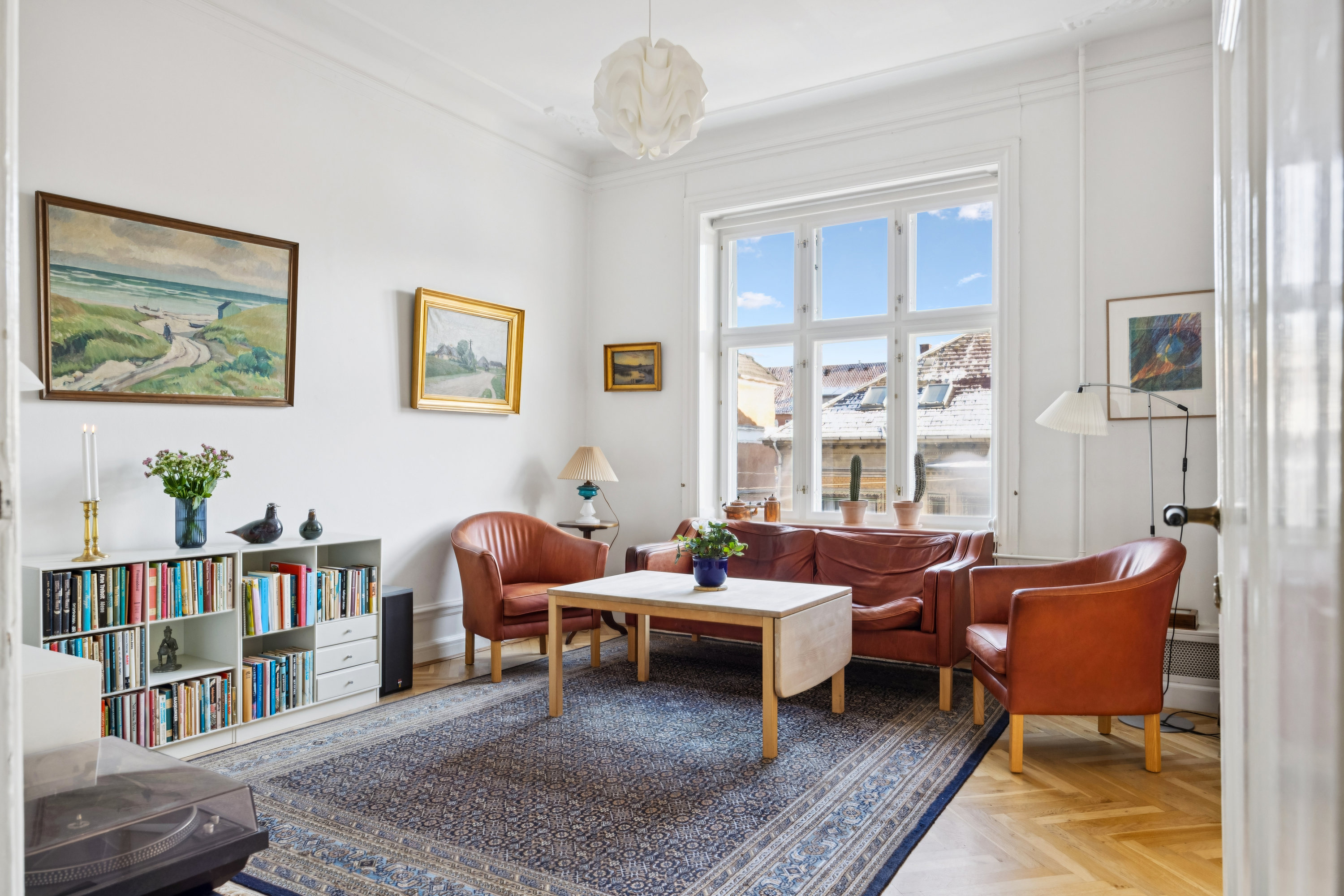 Fremhævet stue billede i fuldskærmstilstand. Billede af Mynstersvej 7A, 2. th., 1827 Frederiksberg C