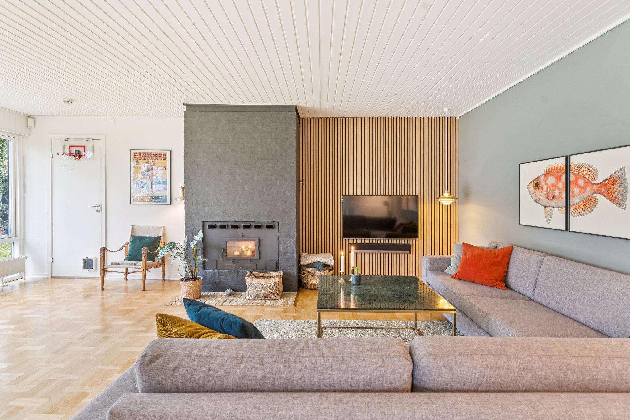 Fremhævet stue billede i fuldskærmstilstand. Billede af Wingesvej 3, 8920 Randers NV