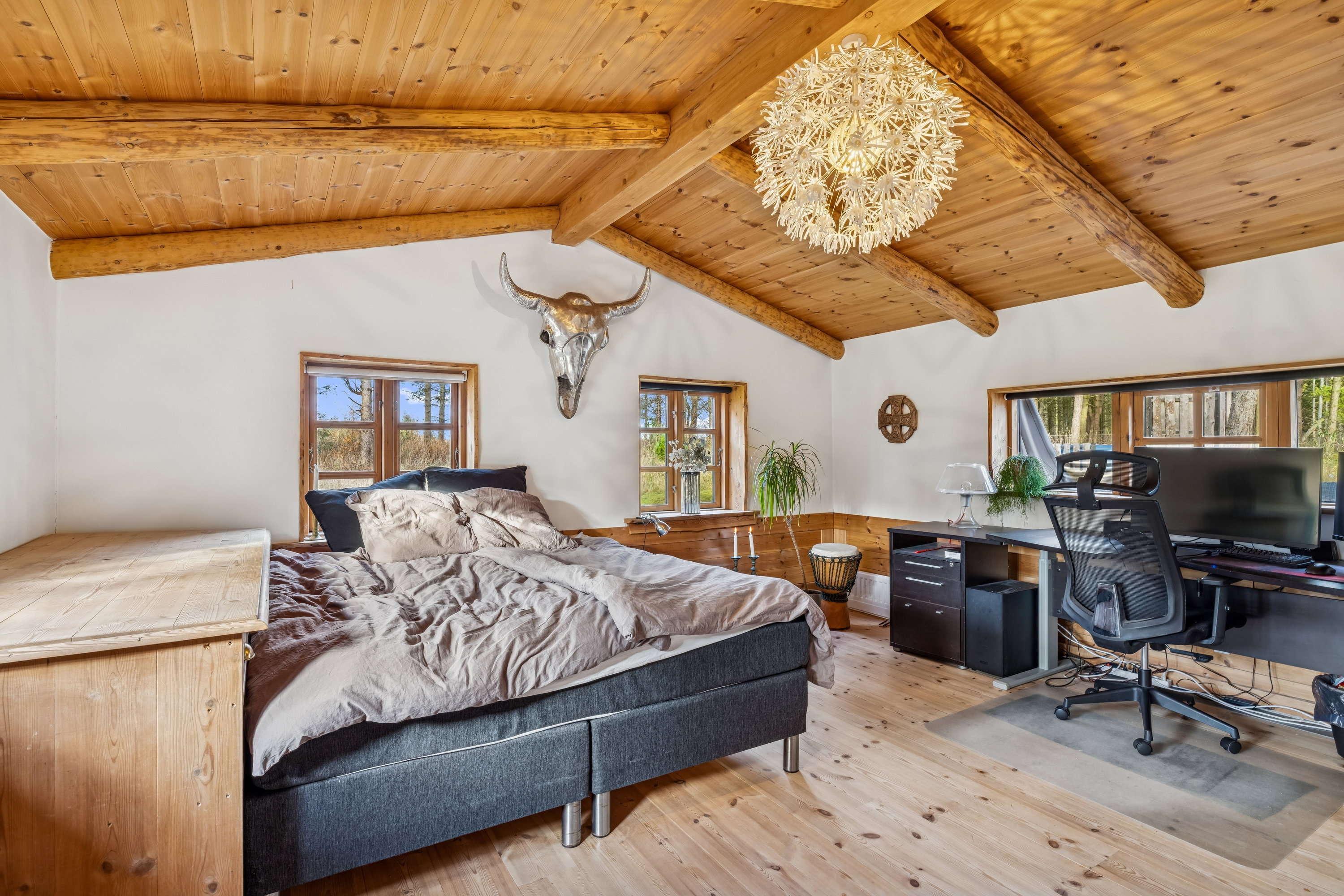 Fremhævet stue billede i fuldskærmstilstand. Billede af Dystrup Kær 2, 8586 Ørum Djurs