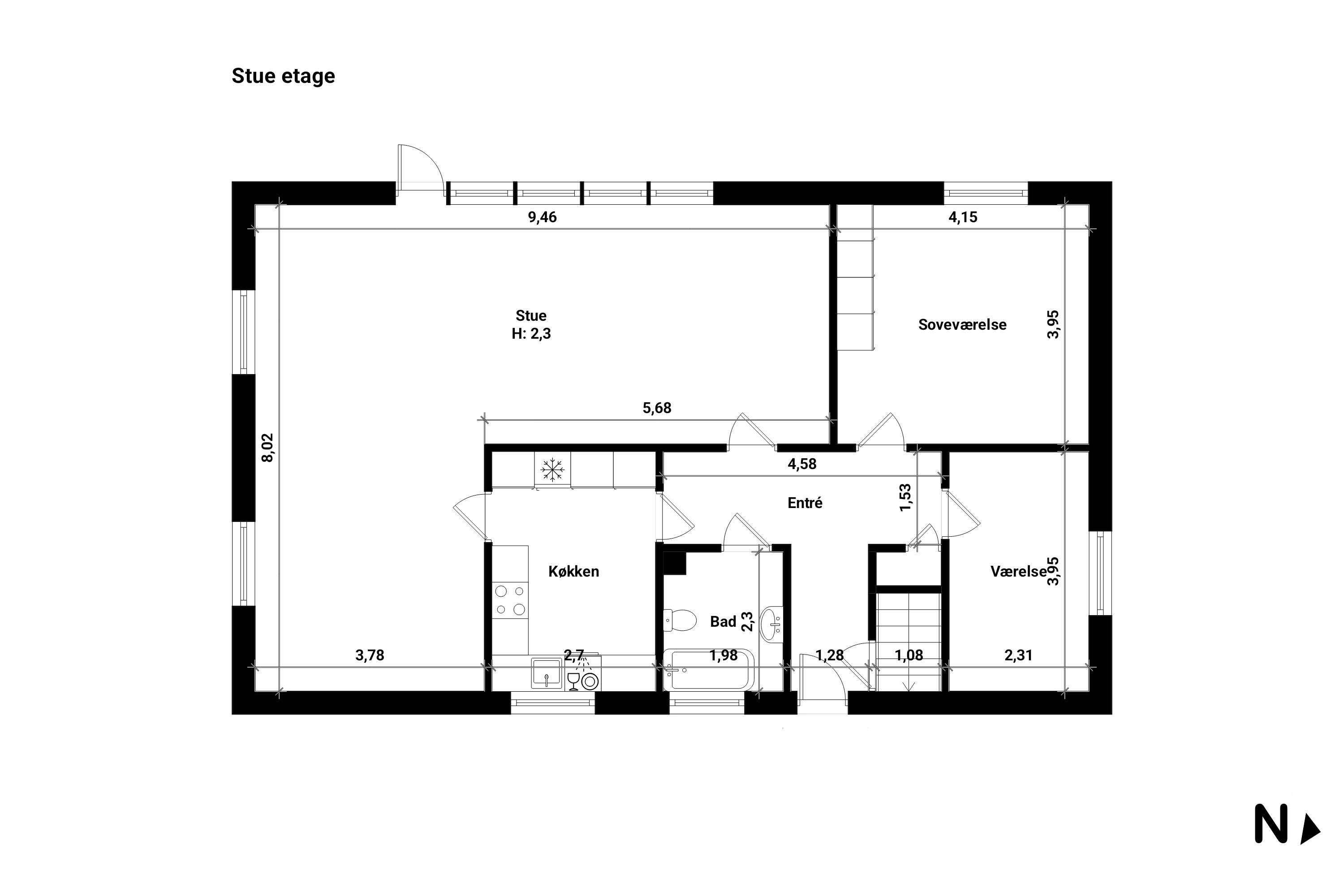 Plantegninger billede af Præstevænget 3, 4872 Idestrup