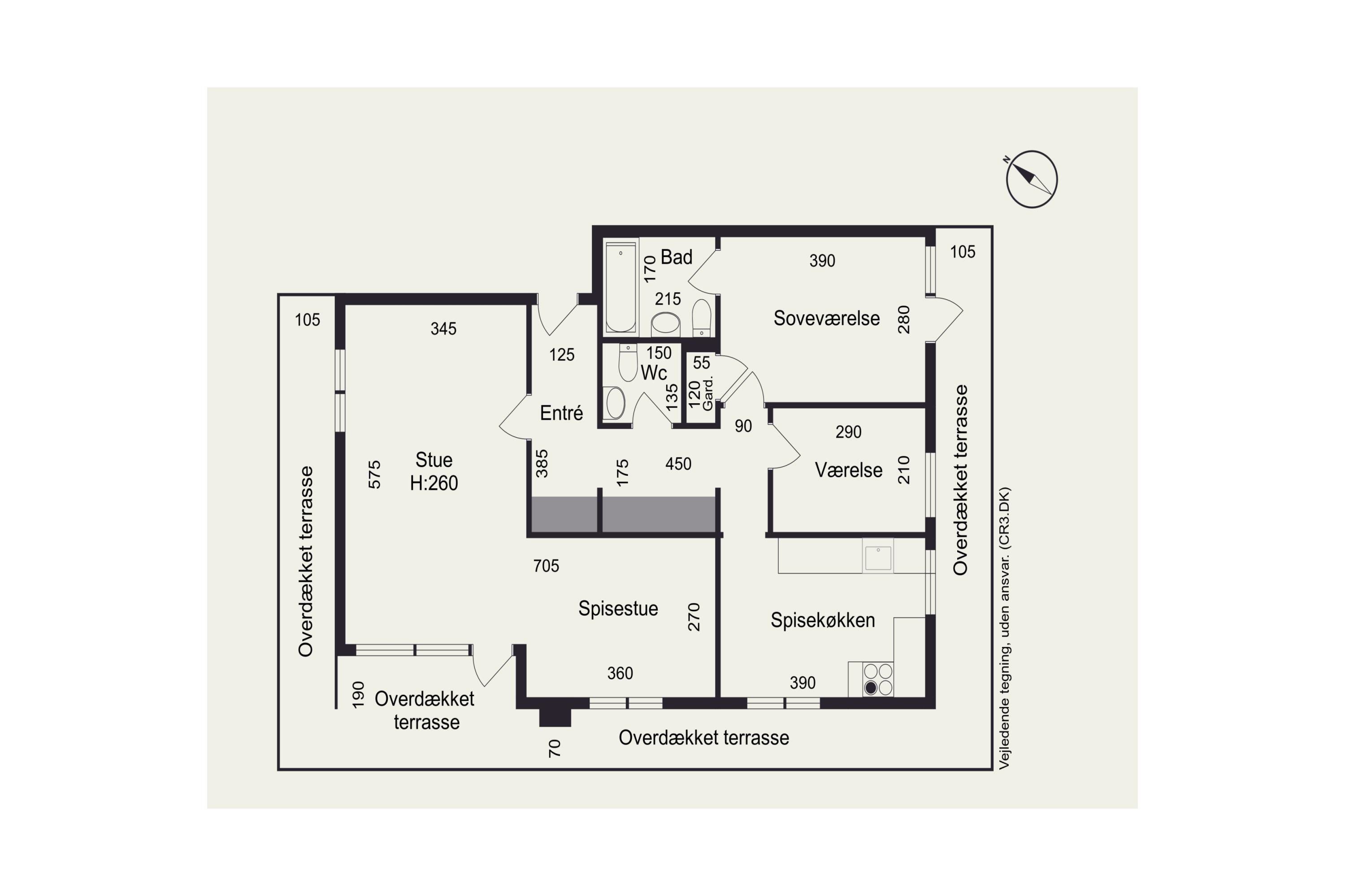 Plantegninger billede af Søborg Hovedgade 215, 4. t., 2860 Søborg