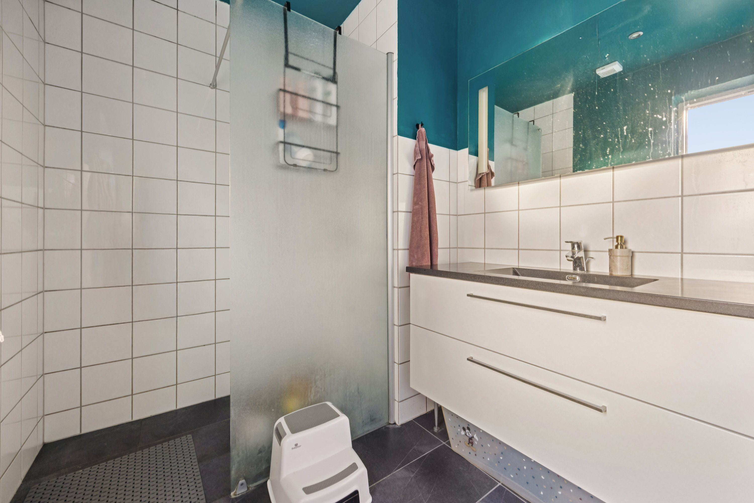 Fremhævet badeværelse billede i fuldskærmstilstand. Billede af Hodalsvej 23, 9500 Hobro