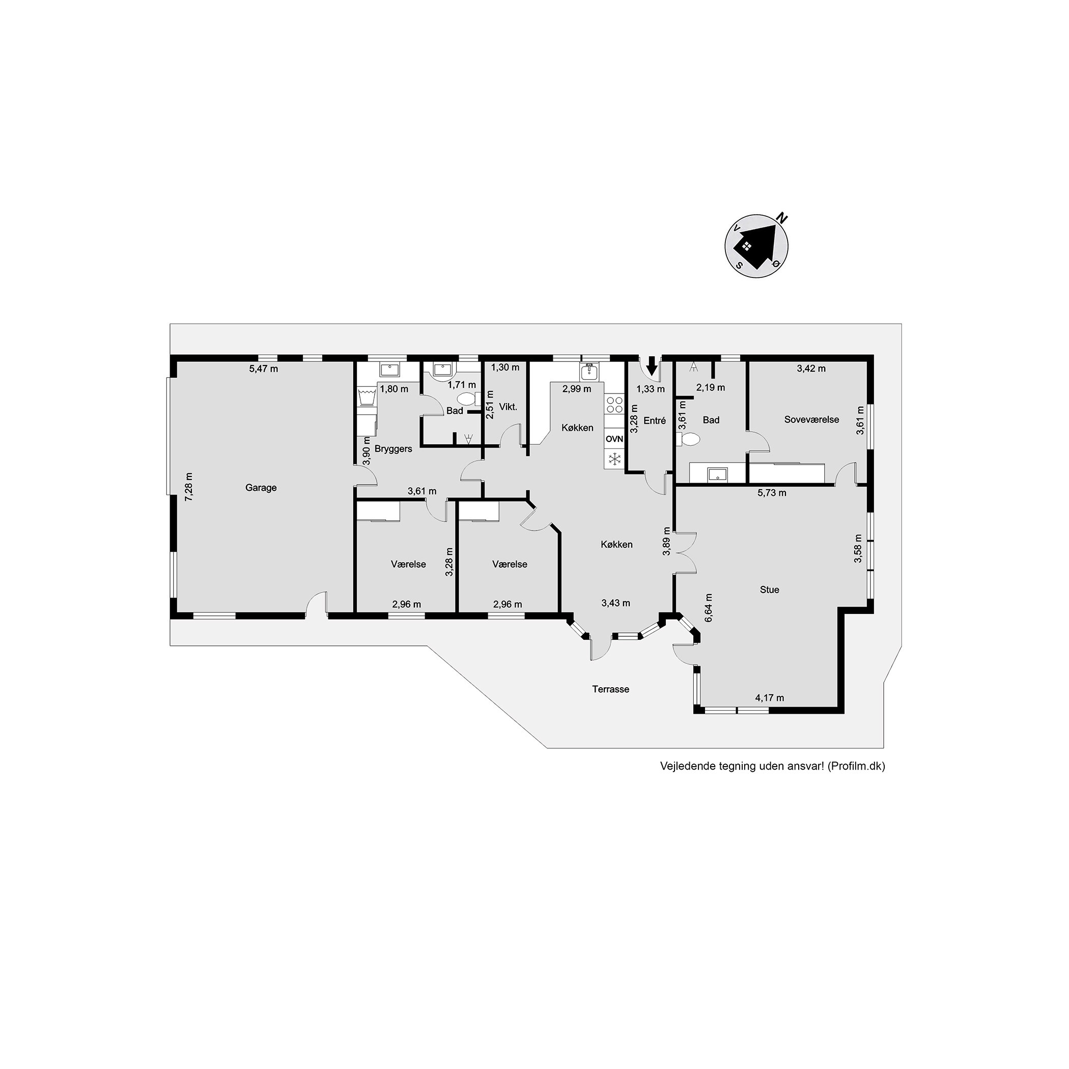 Plantegninger billede af Præstekæret 9, Påby, 6000 Kolding