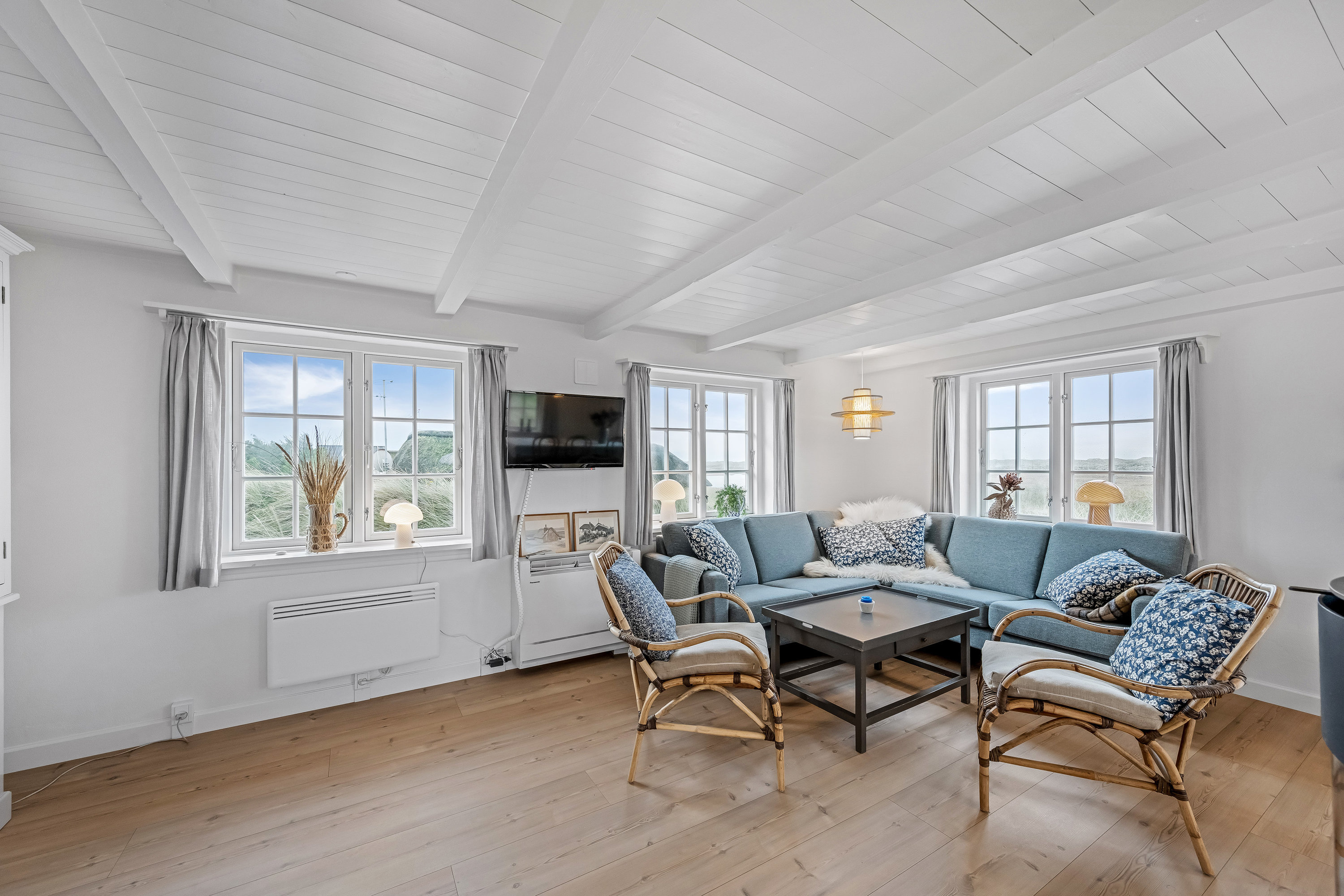 Fremhævet stue billede i fuldskærmstilstand. Billede af Redningsvejen 47, Nymindegab, 6830 Nørre Nebel