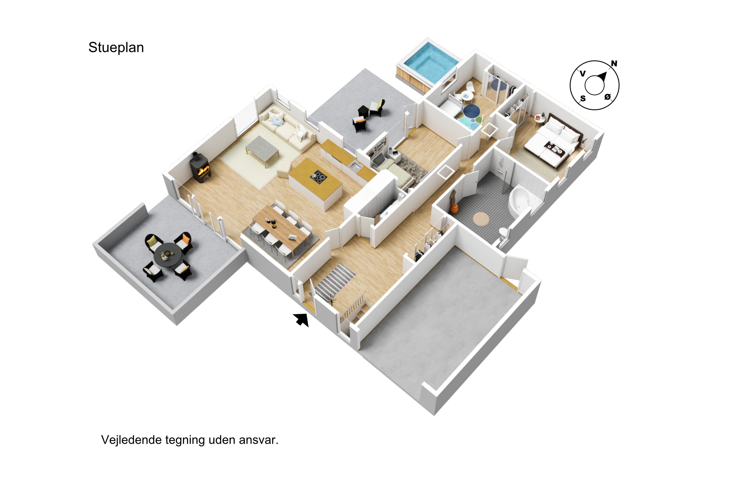 Plantegninger billede af Knud Rasmussens Vej 9, Gug, 9210 Aalborg SØ