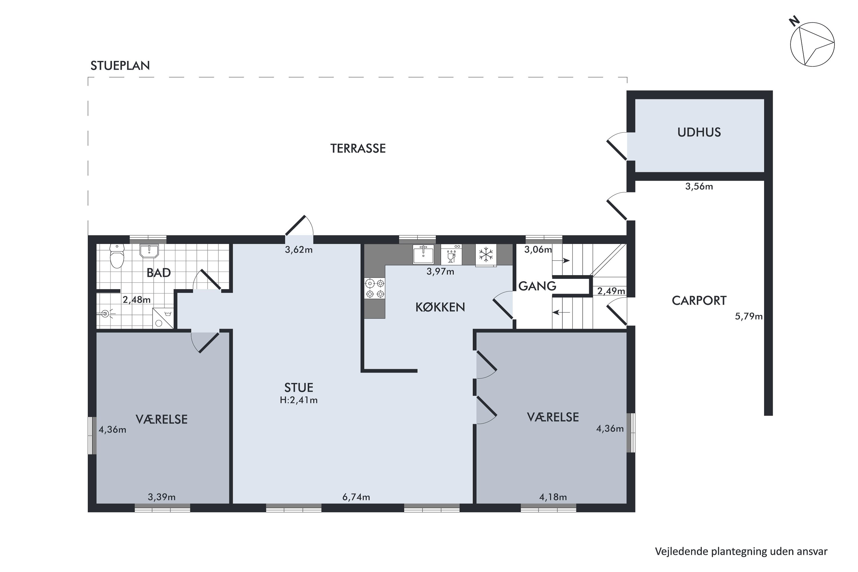 Plantegninger billede af Skolevej 6, 8410 Rønde