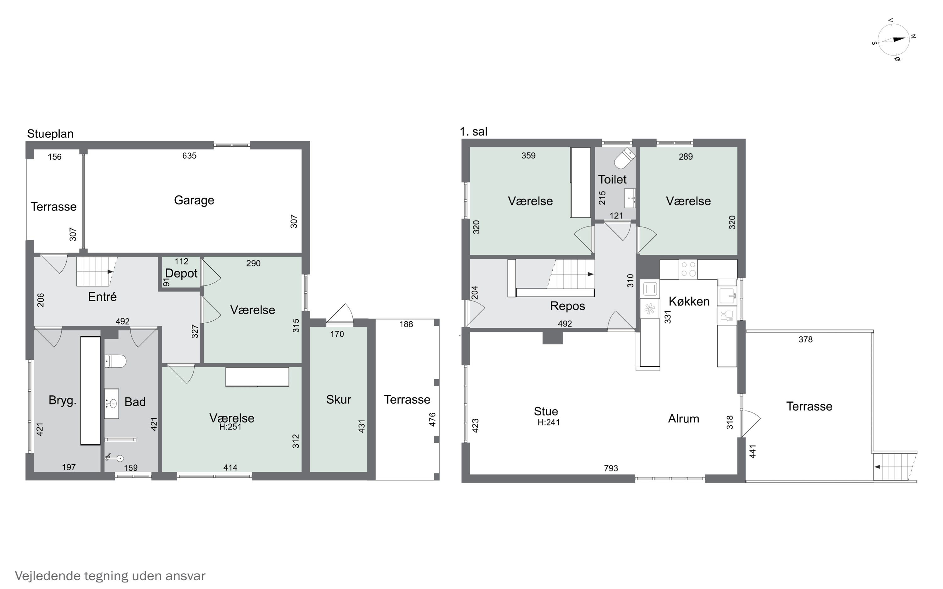 Plantegninger billede af Elsagervej 34, 9800 Hjørring