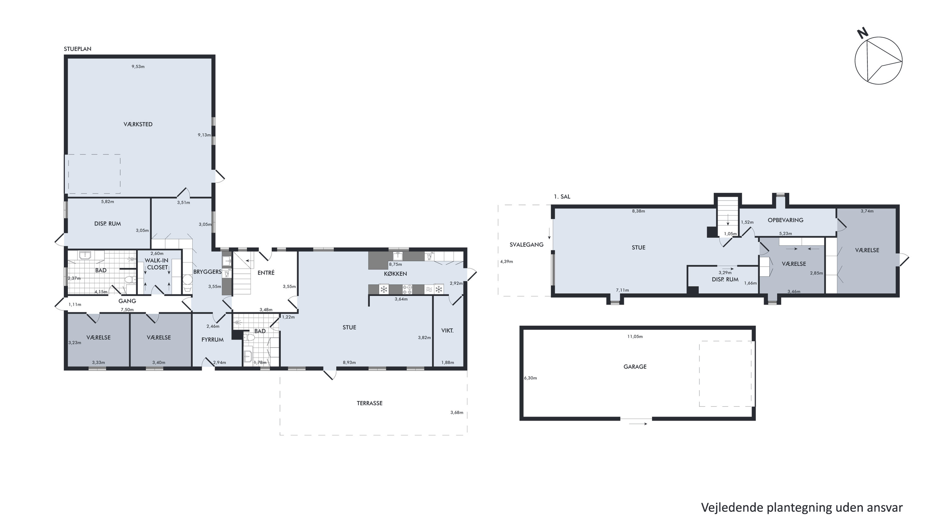 Plantegninger billede af Agersbækvej 23, Hee, 6950 Ringkøbing