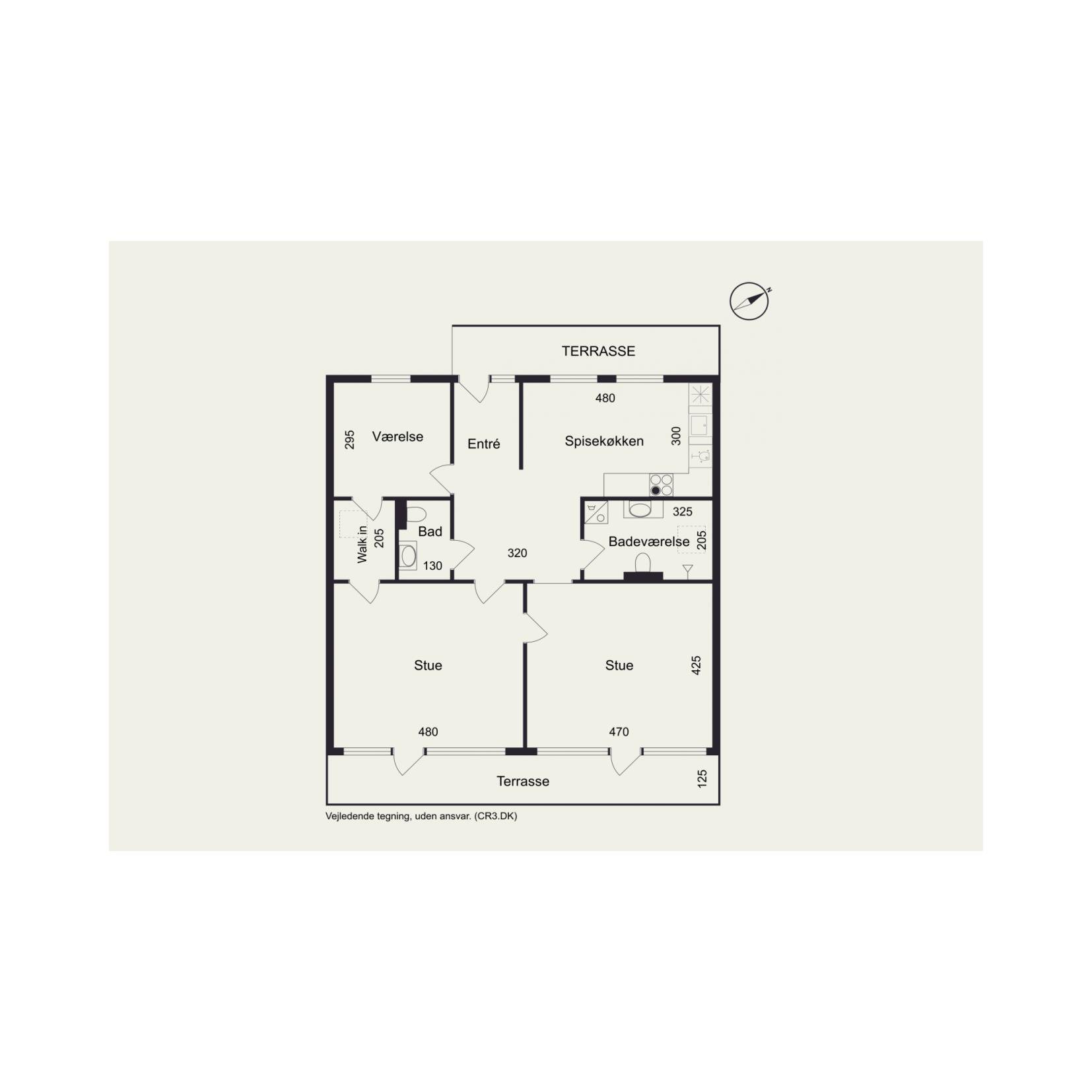 Plantegninger billede af Bymidten 37, 1. a., 3500 Værløse