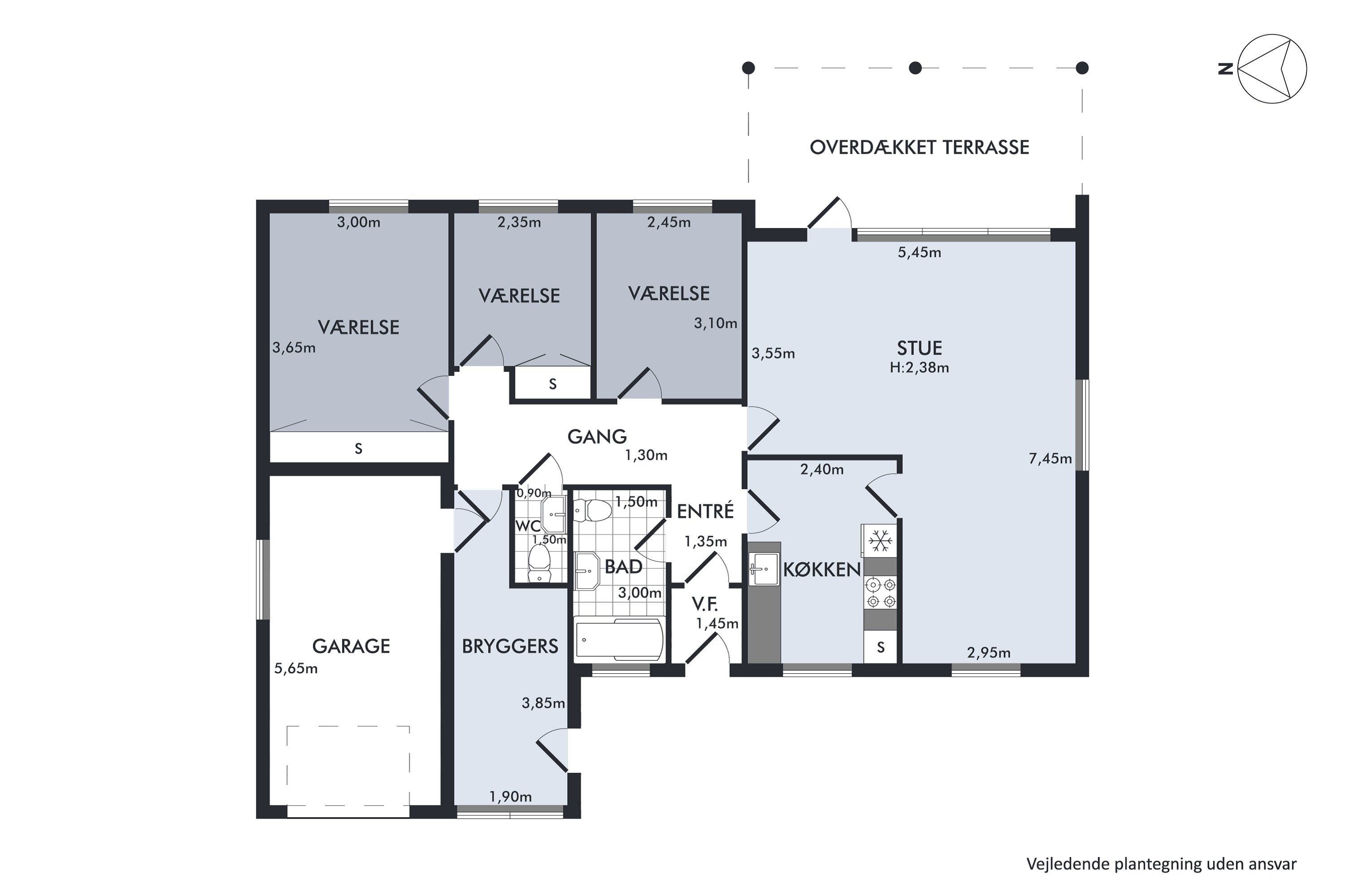 Plantegninger billede af Bavnebakken 37, 9530 Støvring