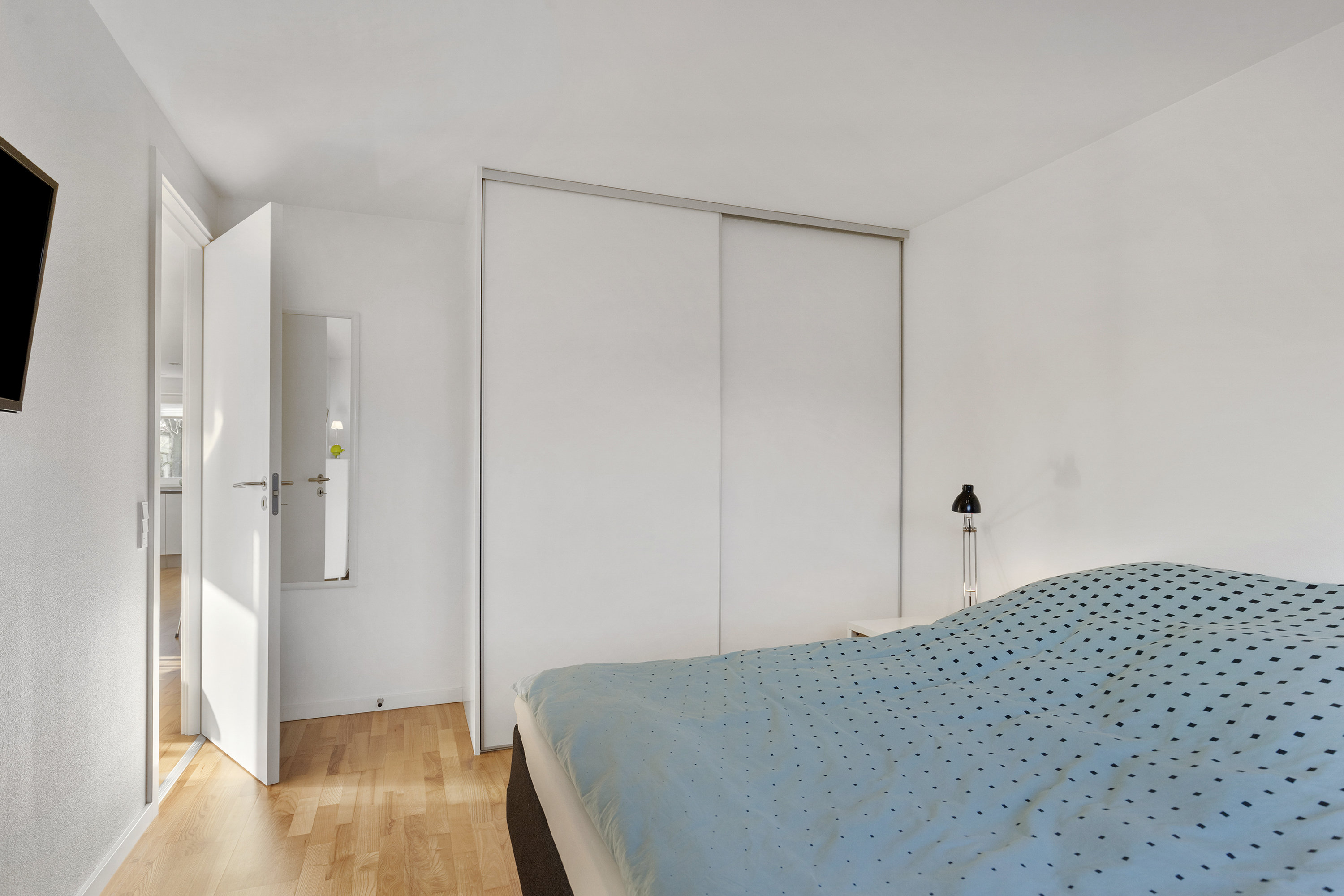 Fremhævet soveværelse billede i fuldskærmstilstand. Billede af Søren Vestergaards Vej 3, 9760 Vrå