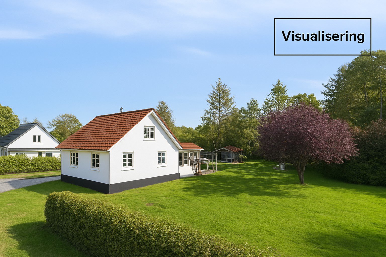Miniaturebillede 1: visualisering. Billede af Porsevej 2, 7470 Karup J