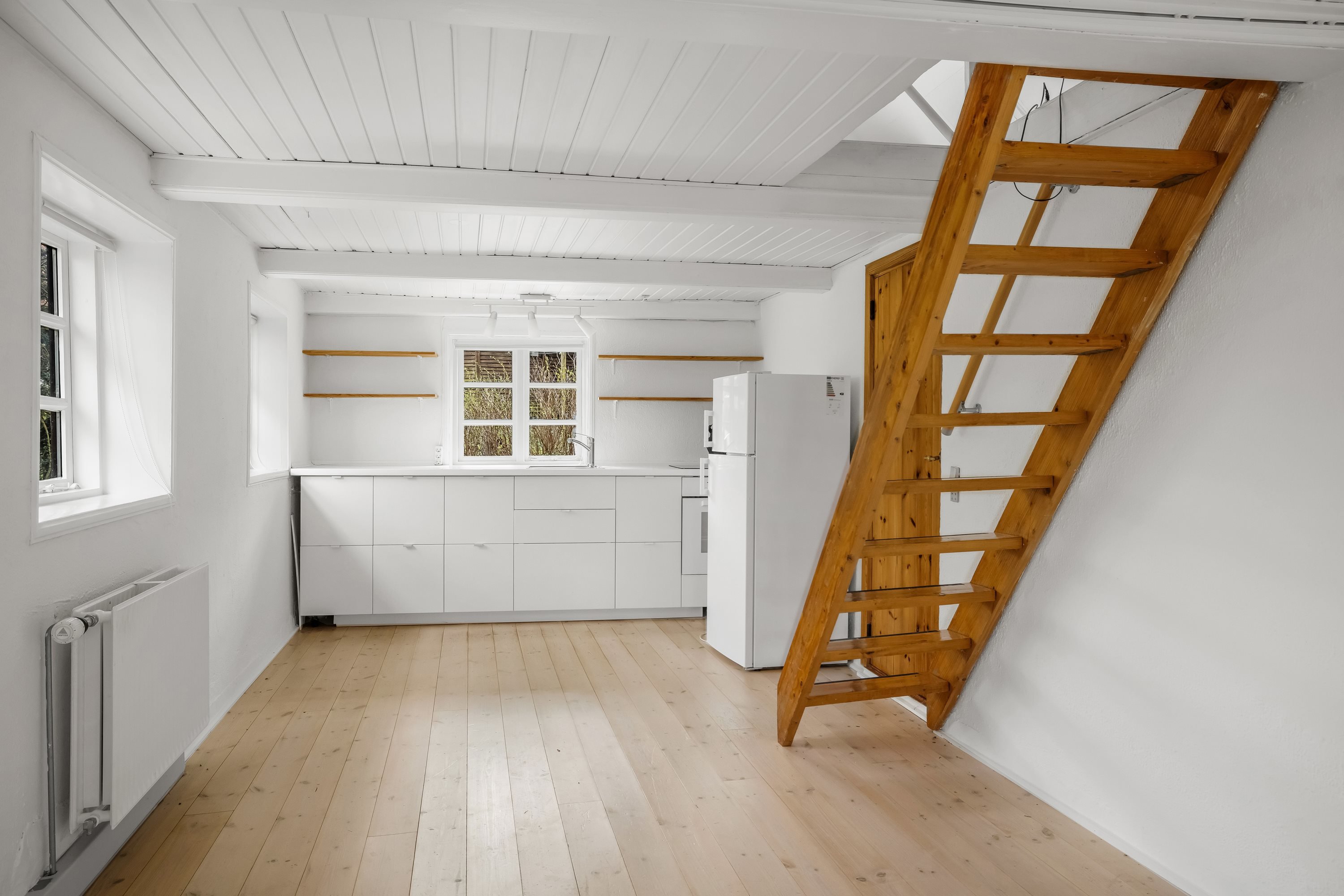 Fremhævet køkken/alrum billede i fuldskærmstilstand. Billede af Trindballevej 15, Ormslev, 8260 Viby J