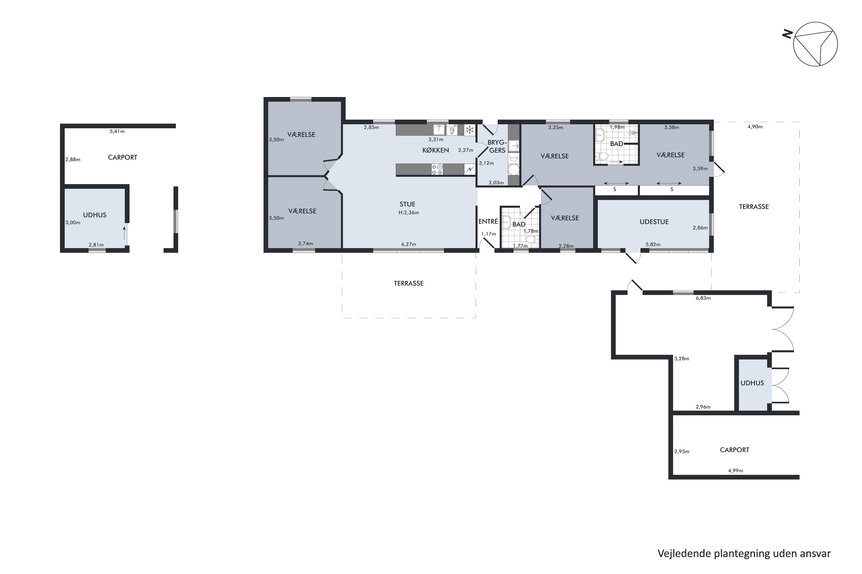 Plantegninger billede af Grenåvej 26, Bjødstrup, 8410 Rønde