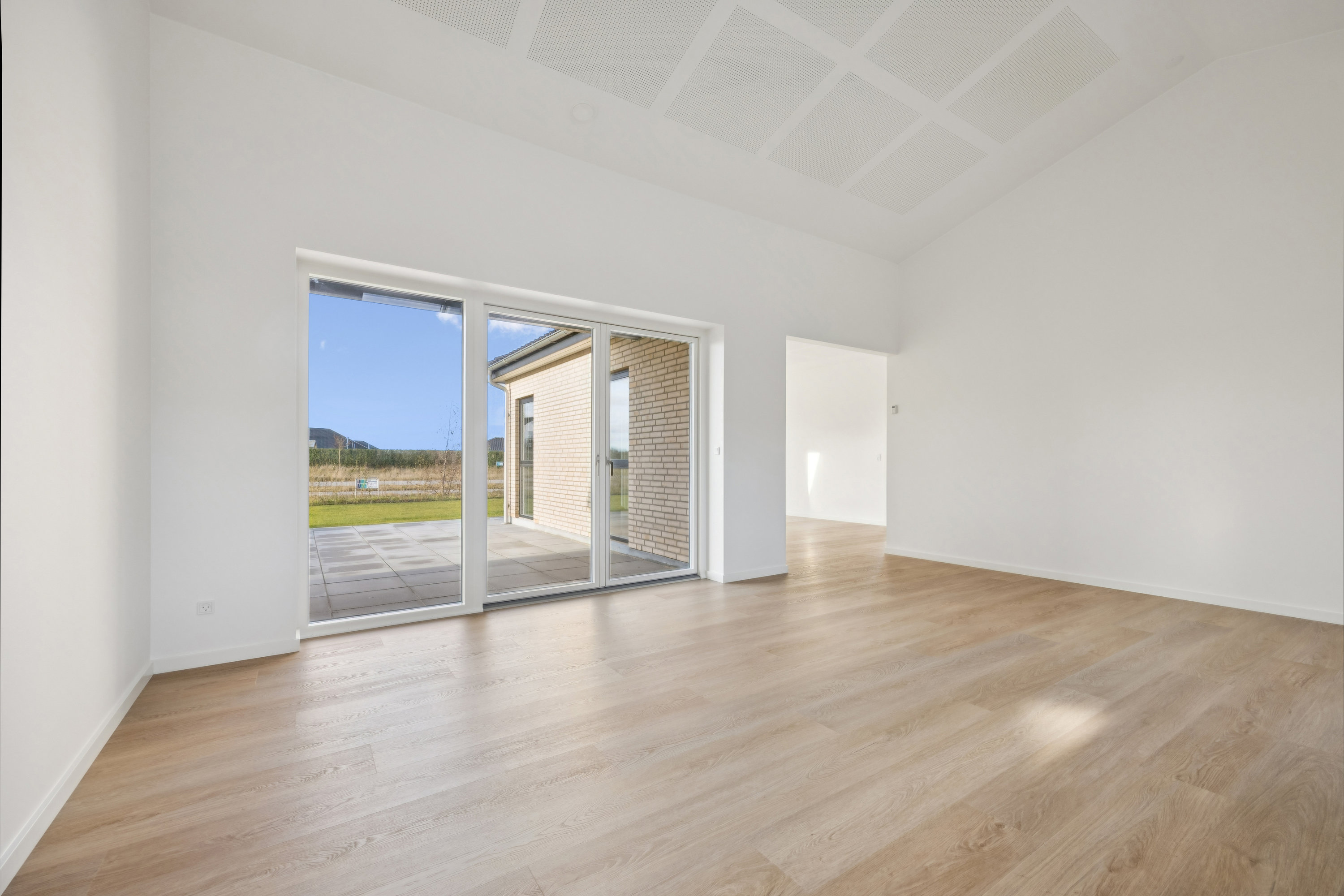 Fremhævet stue billede i fuldskærmstilstand. Billede af Præstegårdens Mark 4, 9440 Aabybro