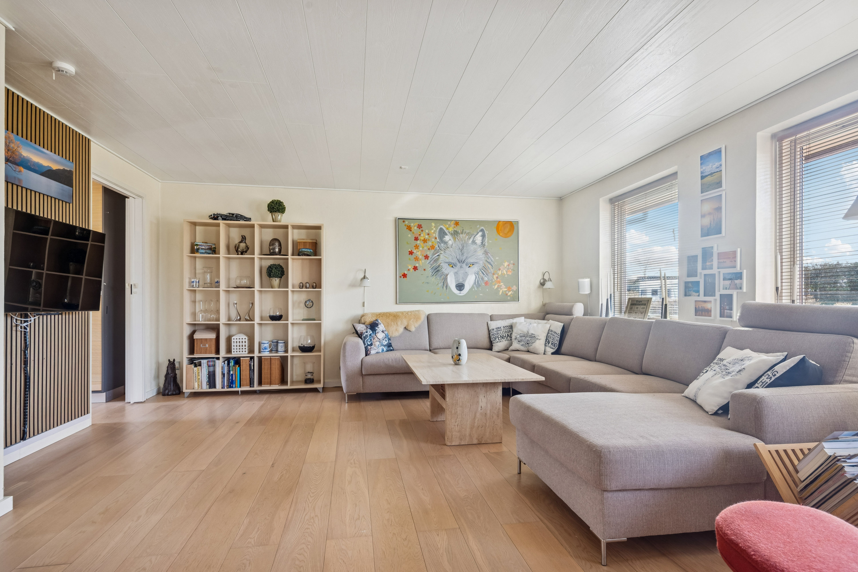 Fremhævet stue billede i fuldskærmstilstand. Billede af Gustav Zimmersvej 3, Nørhalne, 9430 Vadum