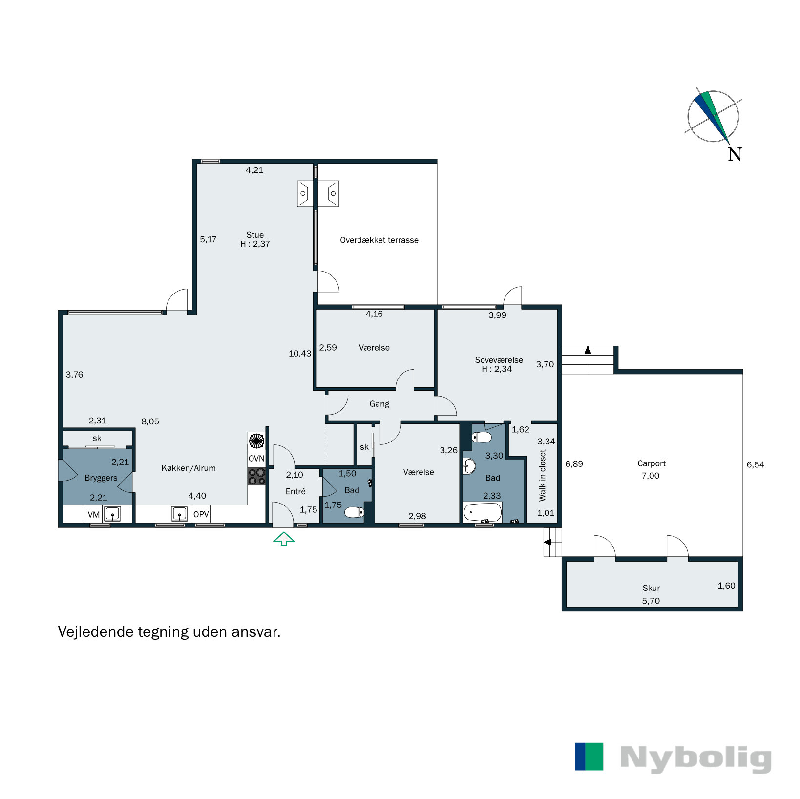 Plantegninger billede af Hovmarksvej 65, 8700 Horsens