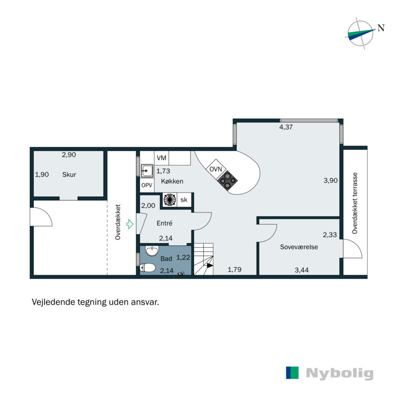 Plantegninger billede af Strandvejen 1E, 7130 Juelsminde