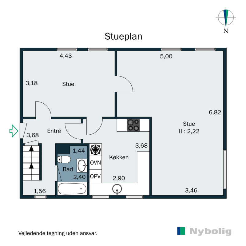 Plantegninger billede af Strandvejen 9, Saksild, 8300 Odder