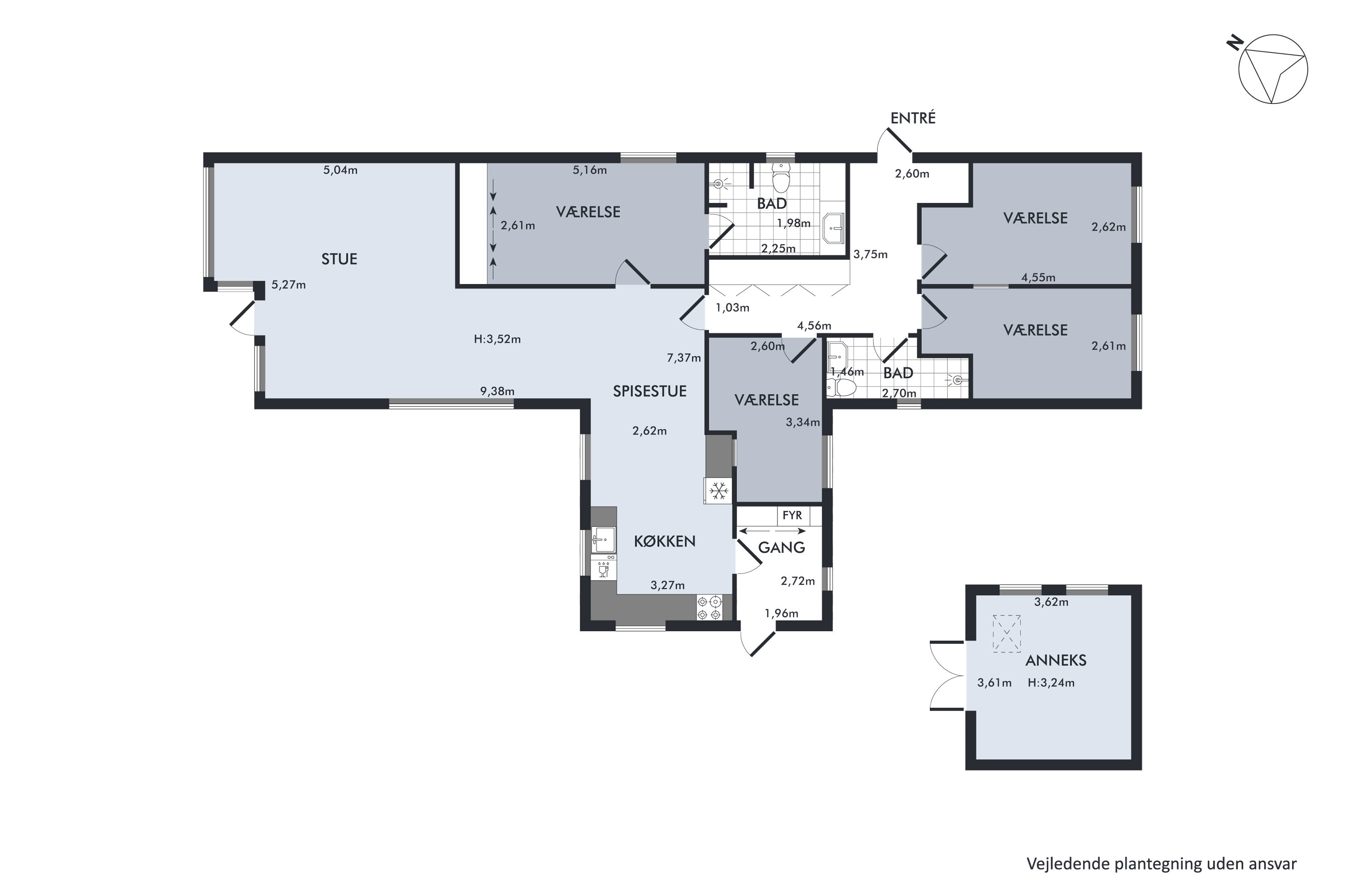Plantegninger billede af Turbinevej 38, 3150 Hellebæk