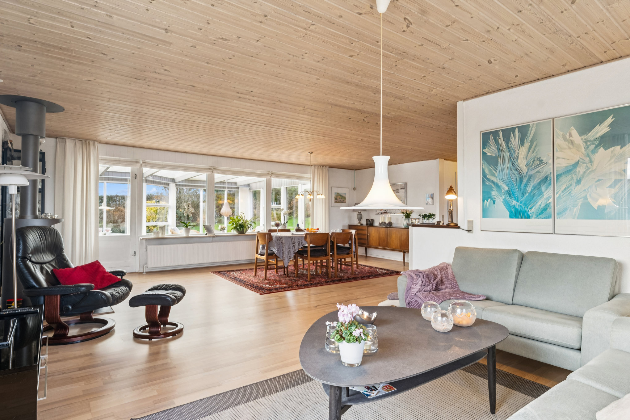 Fremhævet stue billede i fuldskærmstilstand. Billede af Fjordbakken 4, Mellerup, 8930 Randers NØ