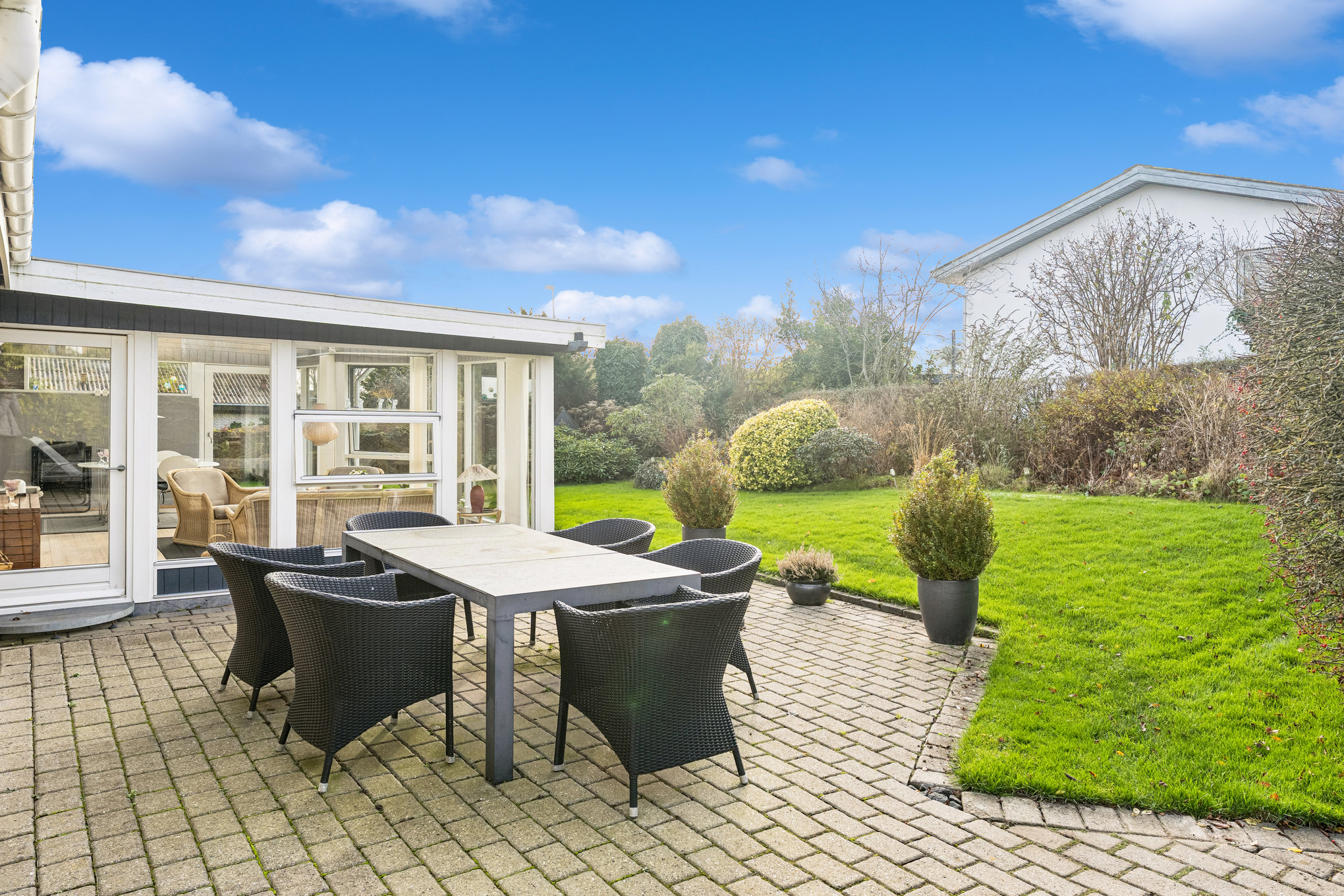 Fremhævet terrasse billede i fuldskærmstilstand. Billede af Fjordbakken 4, Mellerup, 8930 Randers NØ