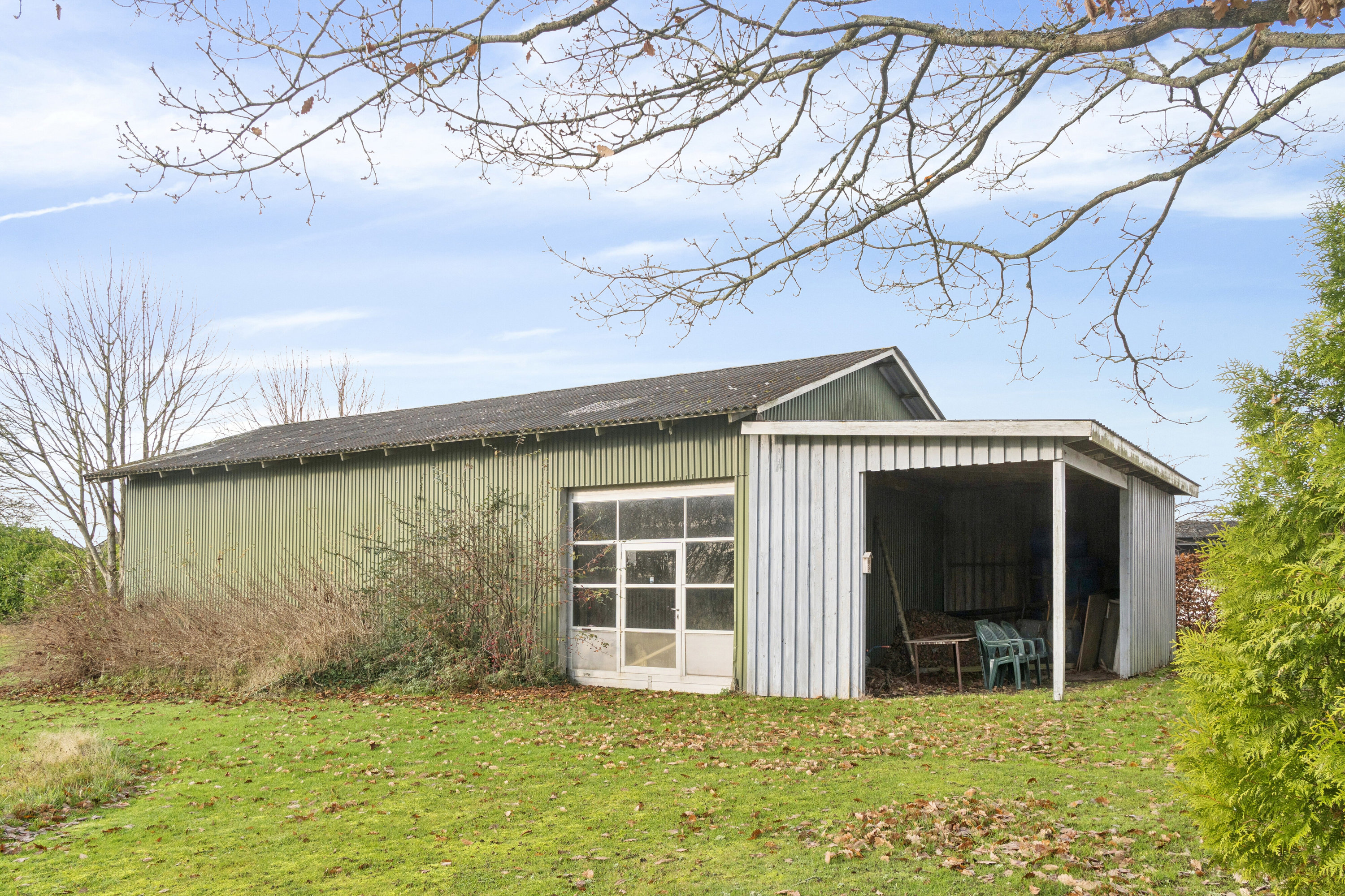 Fremhævet set fra haven billede i fuldskærmstilstand. Billede af Funder Kirkevej 9, 8600 Silkeborg