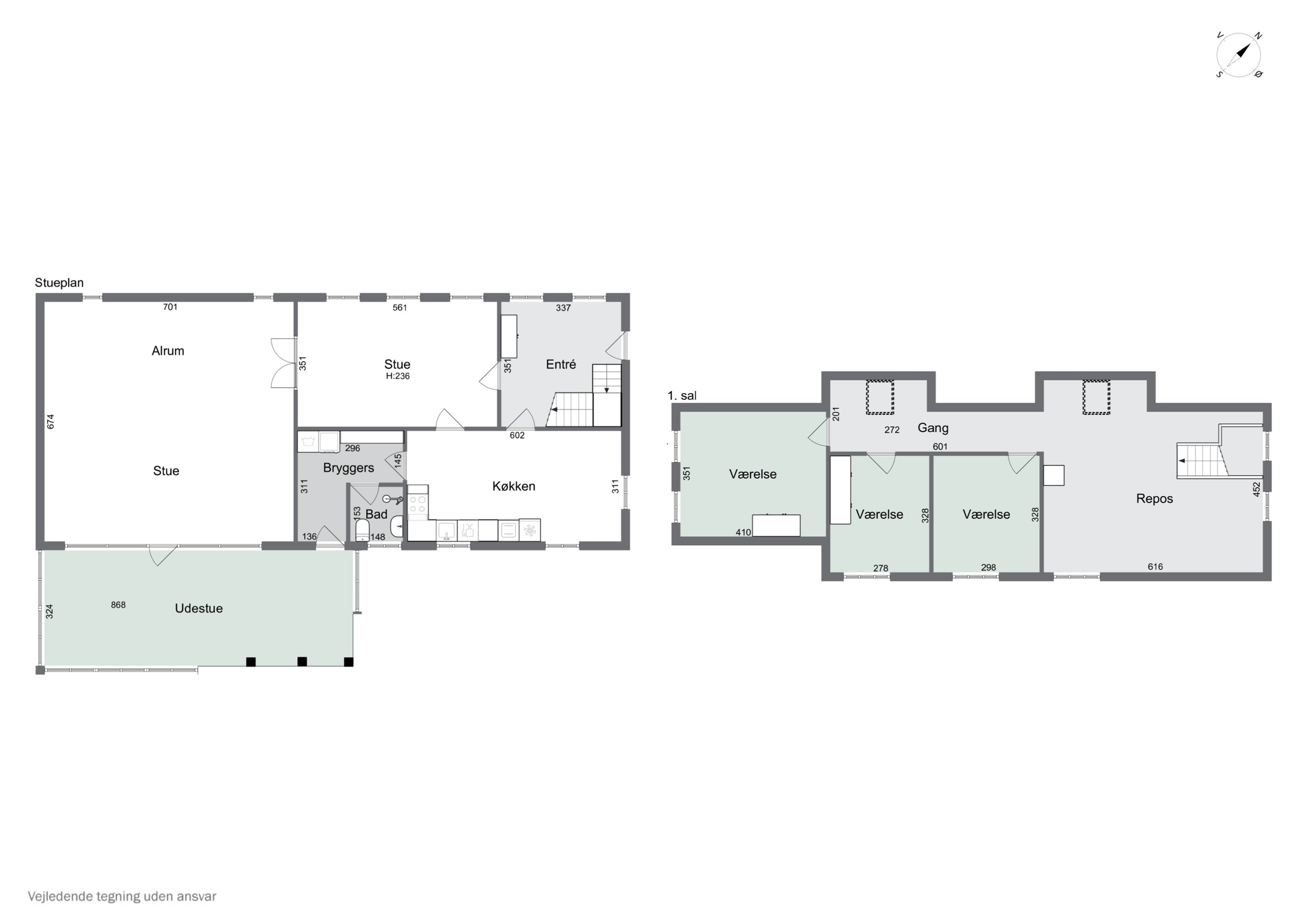 Plantegninger billede af Funder Kirkevej 9, 8600 Silkeborg
