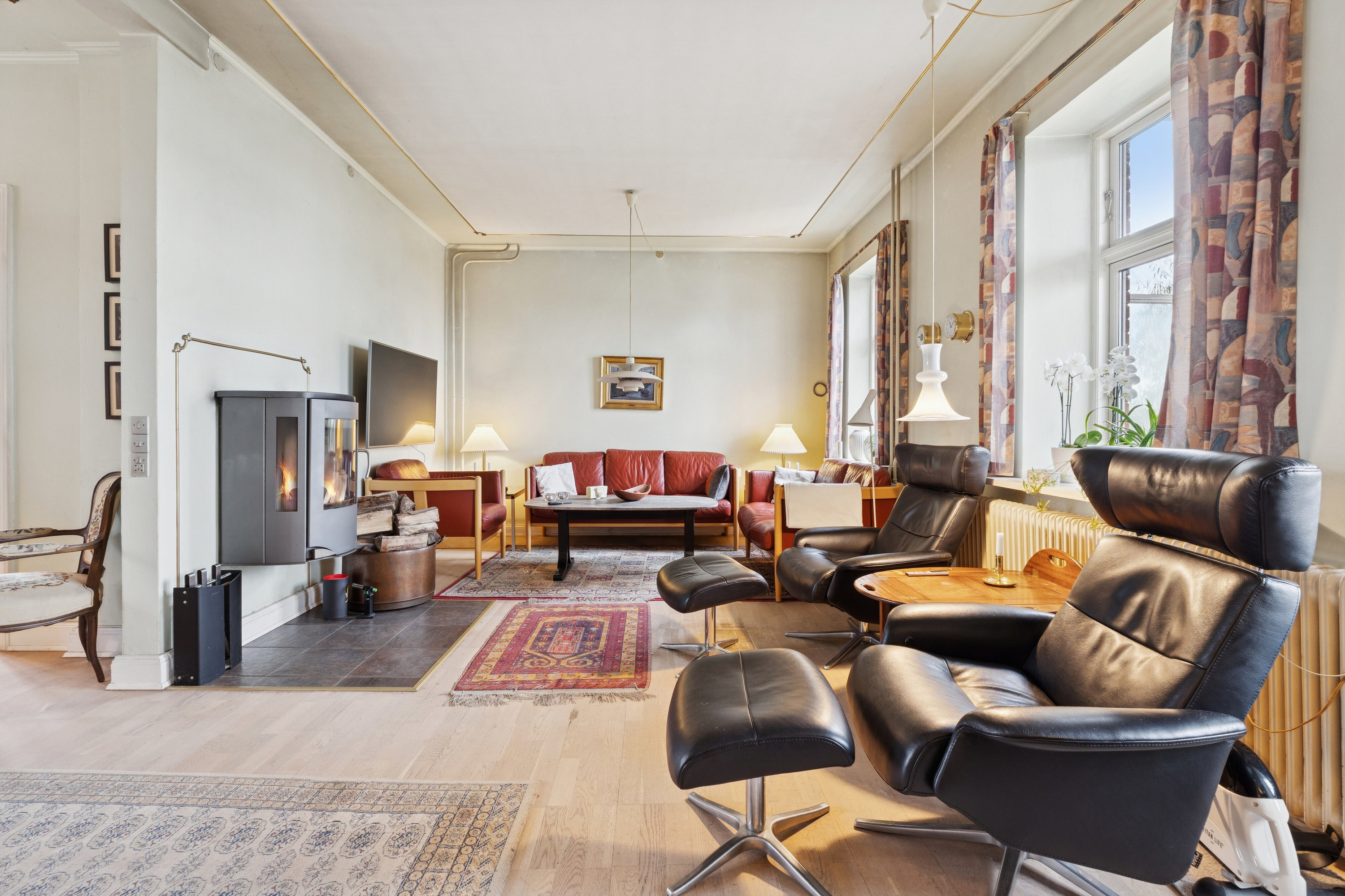 Fremhævet stue billede i fuldskærmstilstand. Billede af Dyrehavevej 21, 5800 Nyborg