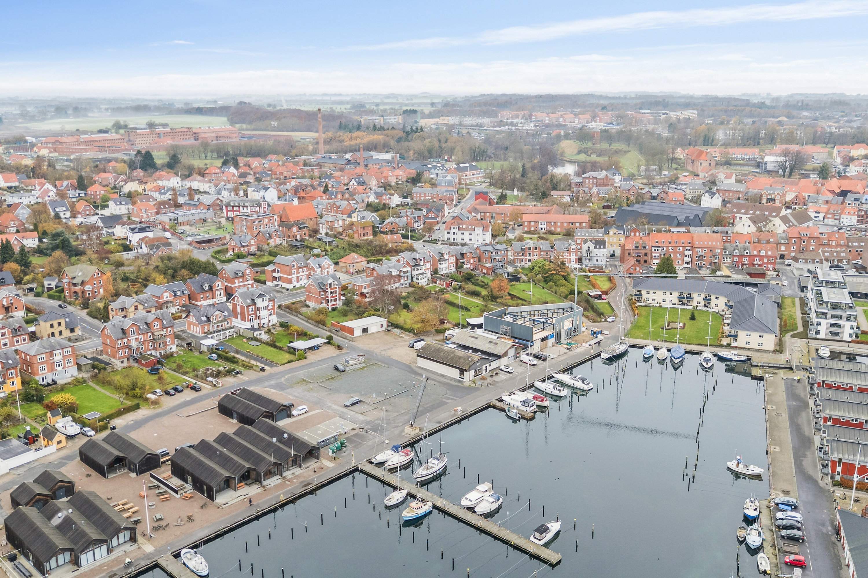 Miniaturebillede 1: luftfoto. Billede af Dyrehavevej 21, 5800 Nyborg