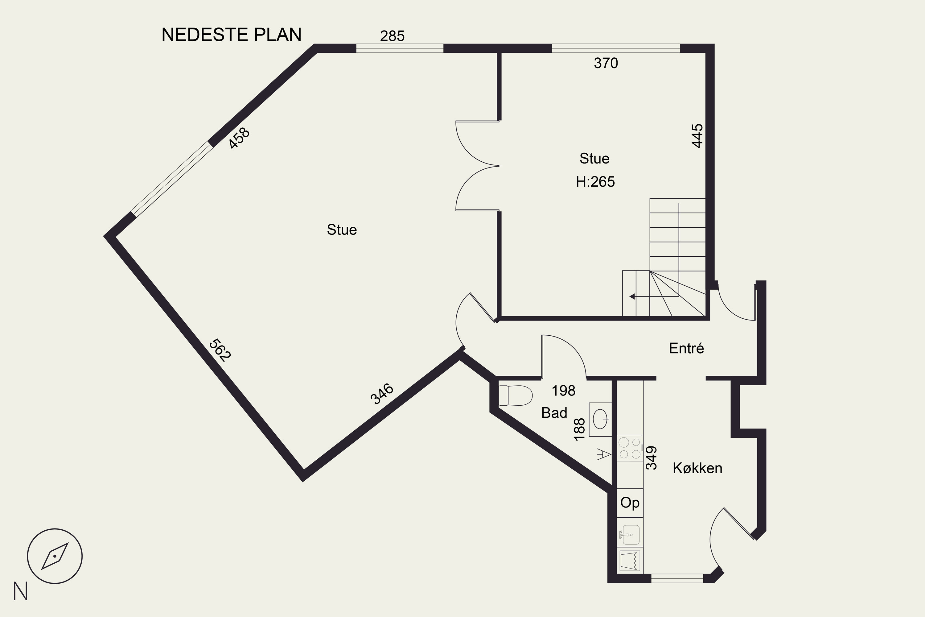 Plantegninger billede af Fredensvej 2, 2. th., 8260 Viby J