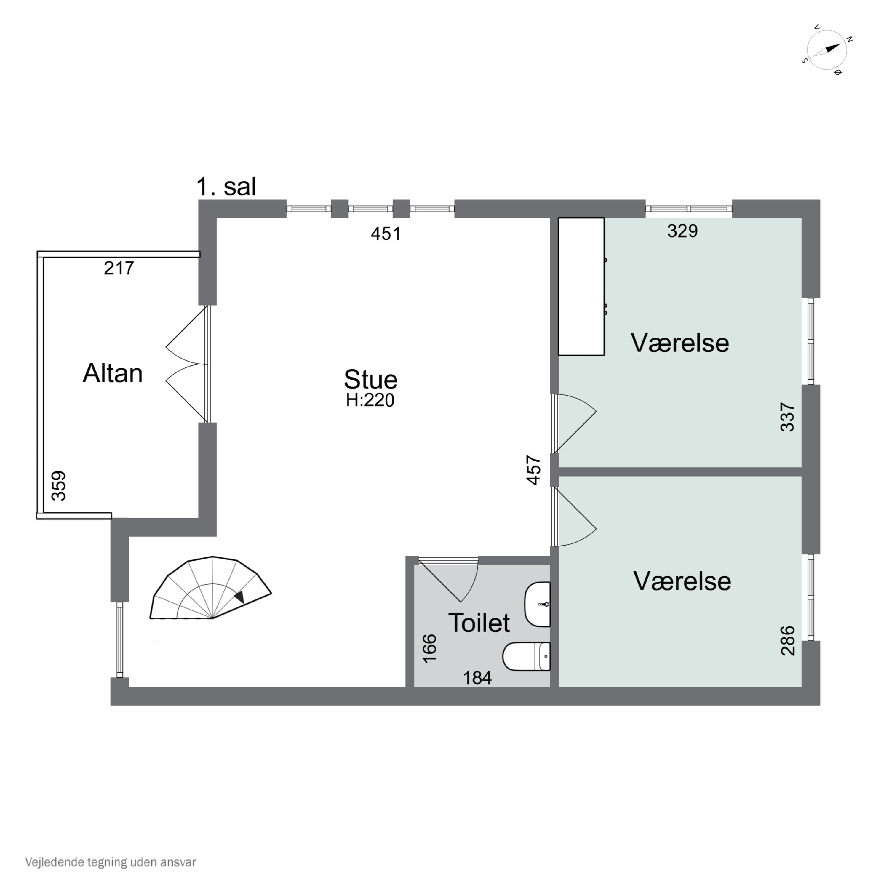 Plantegninger billede af Røsnæsvej 169A, 1., 4400 Kalundborg