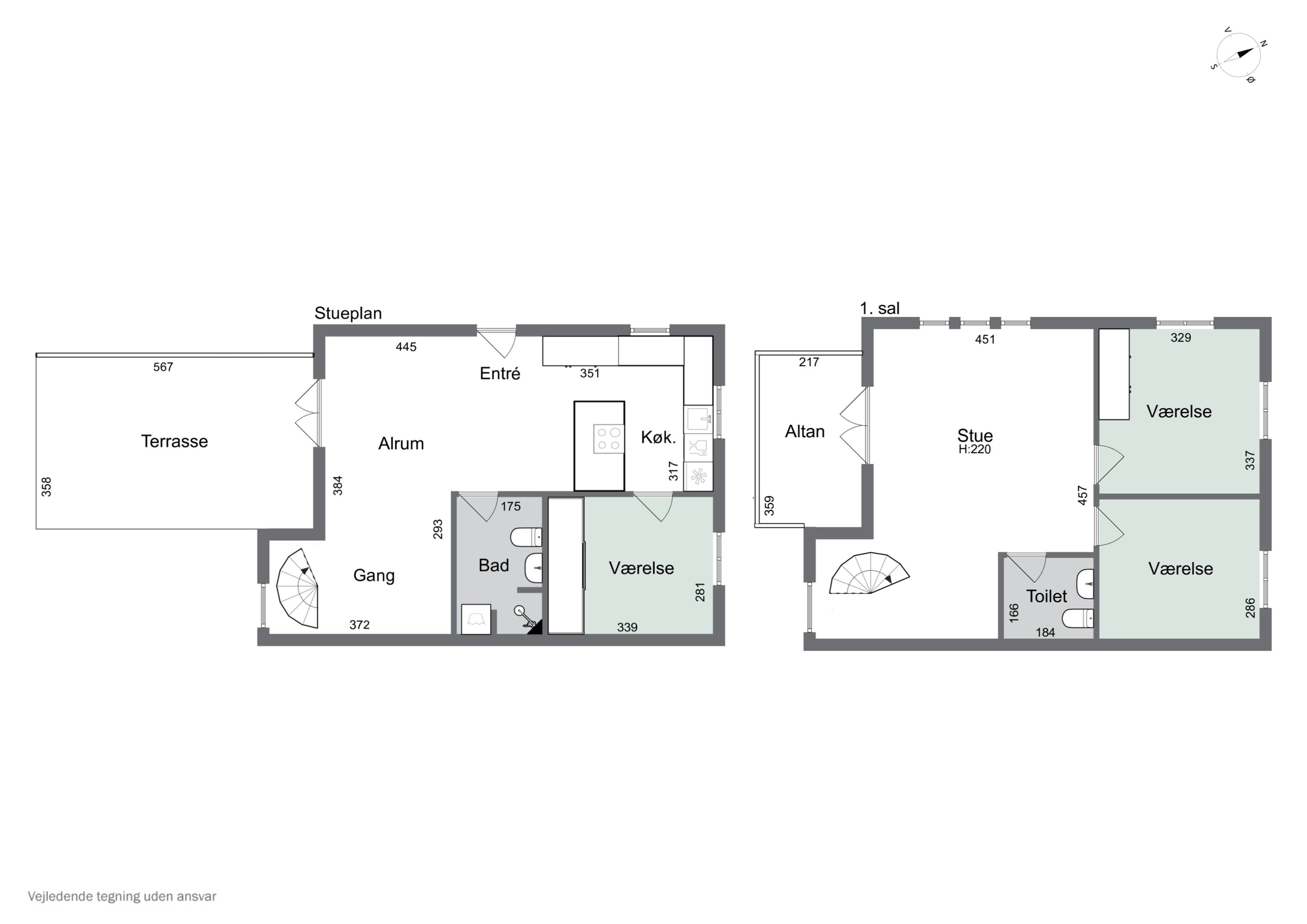 Plantegninger billede af Røsnæsvej 169A, 1., 4400 Kalundborg