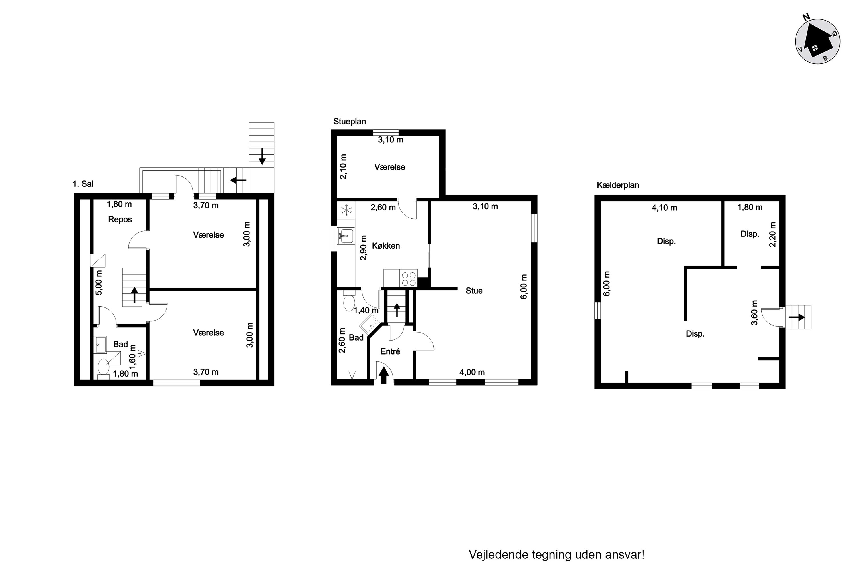 Plantegninger billede af Nørrevej 58, 6280 Højer