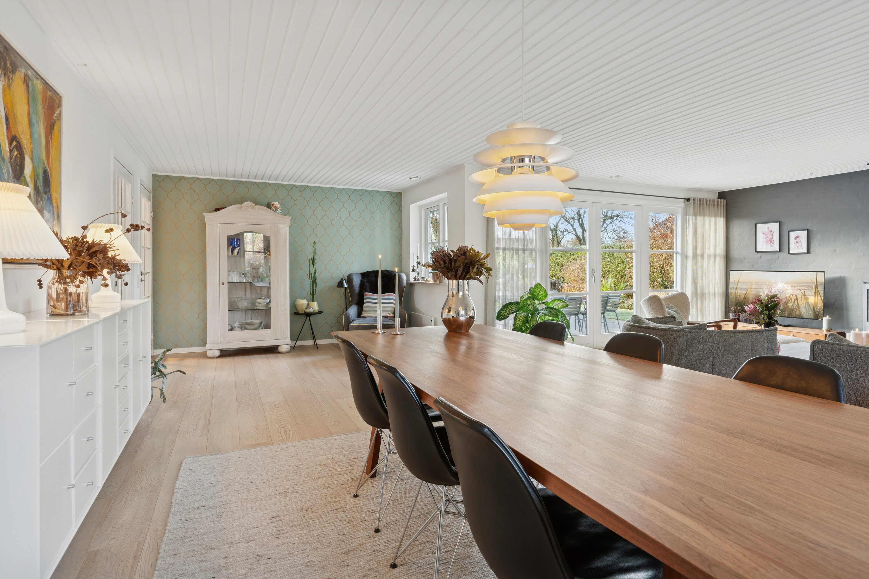 Fremhævet spisestue billede i fuldskærmstilstand. Billede af Vingeager 9, 2600 Glostrup